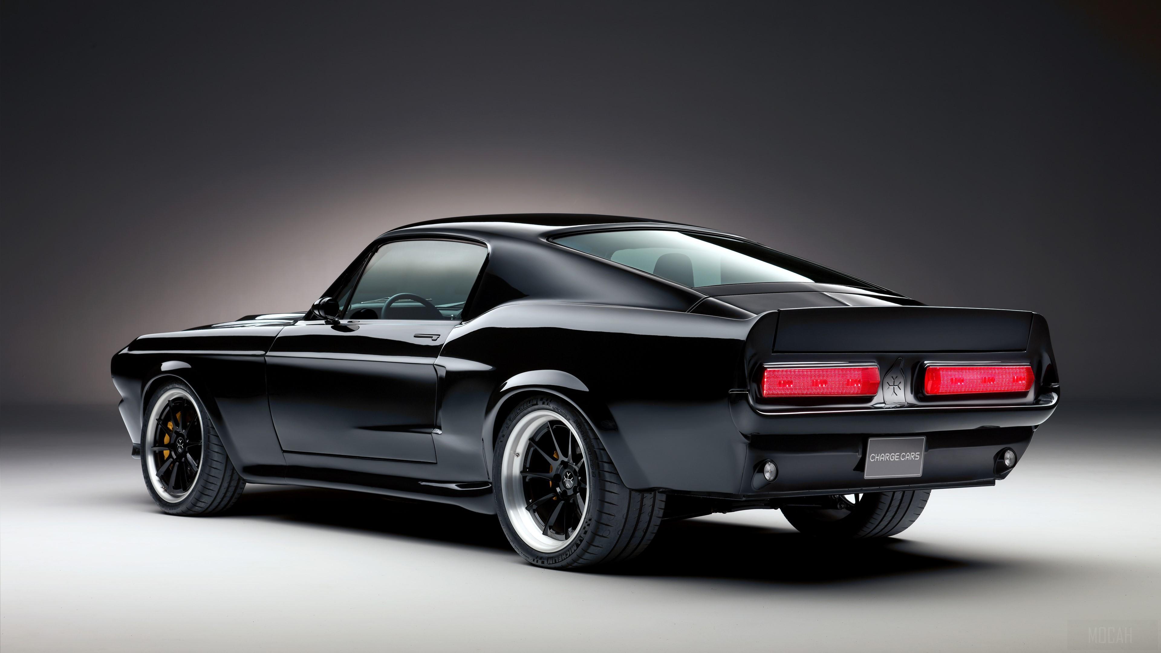 HD wallpaper, 1967 Charge Cars Ford Mustang Rear View 4K