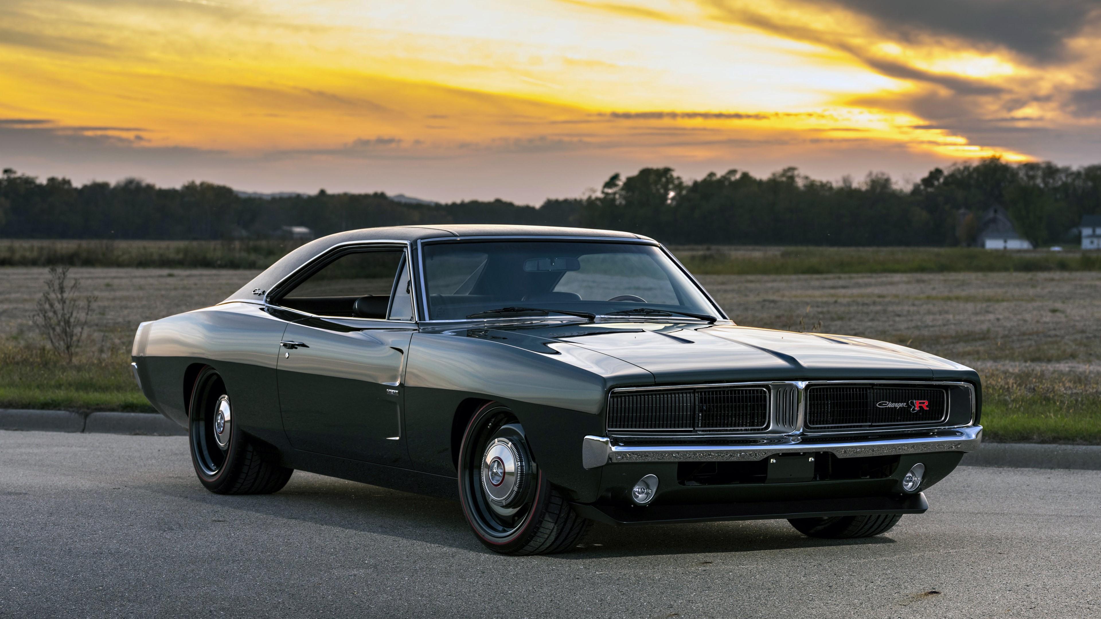 HD wallpaper, 1969 Ringbrothers Dodge Charger Defector Front View 4K