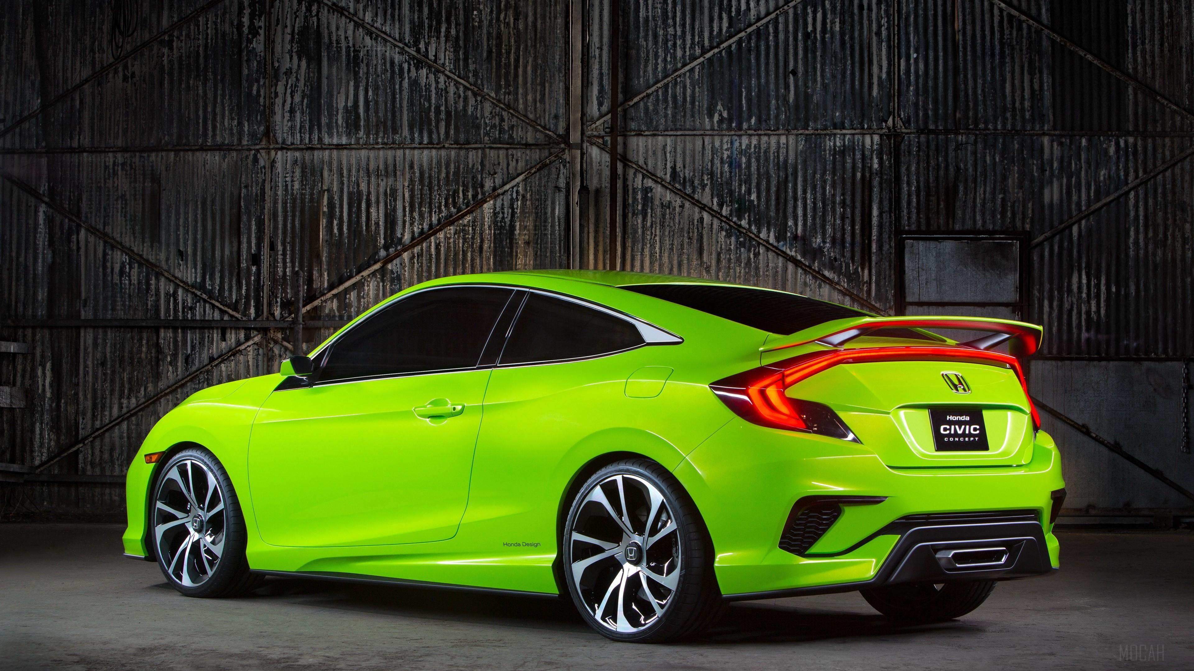 HD wallpaper, Green, Concept, 2015 4K, Honda, Civic