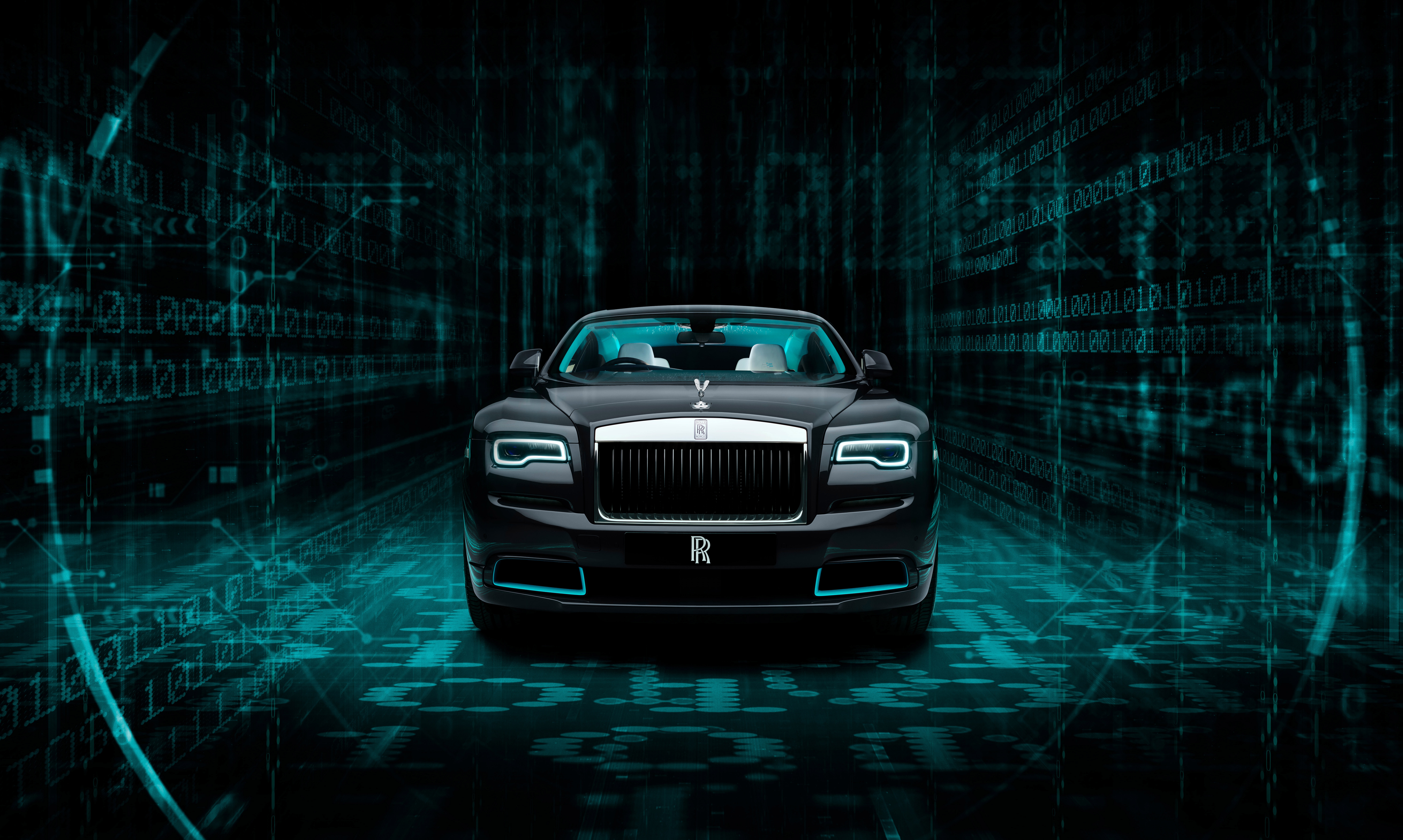 HD wallpaper, 2020, 8K, Rolls Royce Wraith Kryptos Collection, Dark Background, 5K