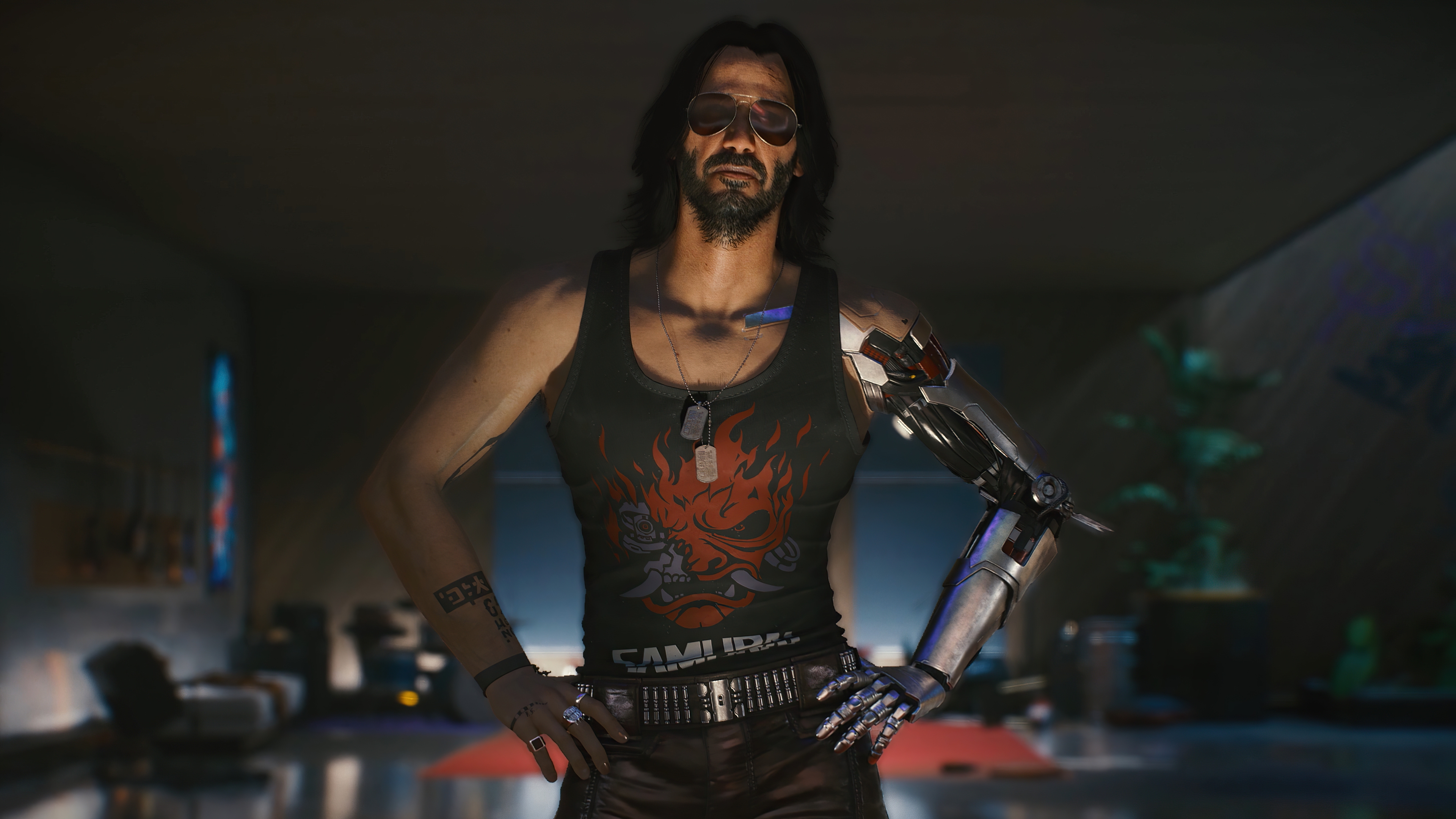 HD wallpaper, 2020 Games, Cyberpunk 2077, Keanu Reeves, Johnny Silverhand
