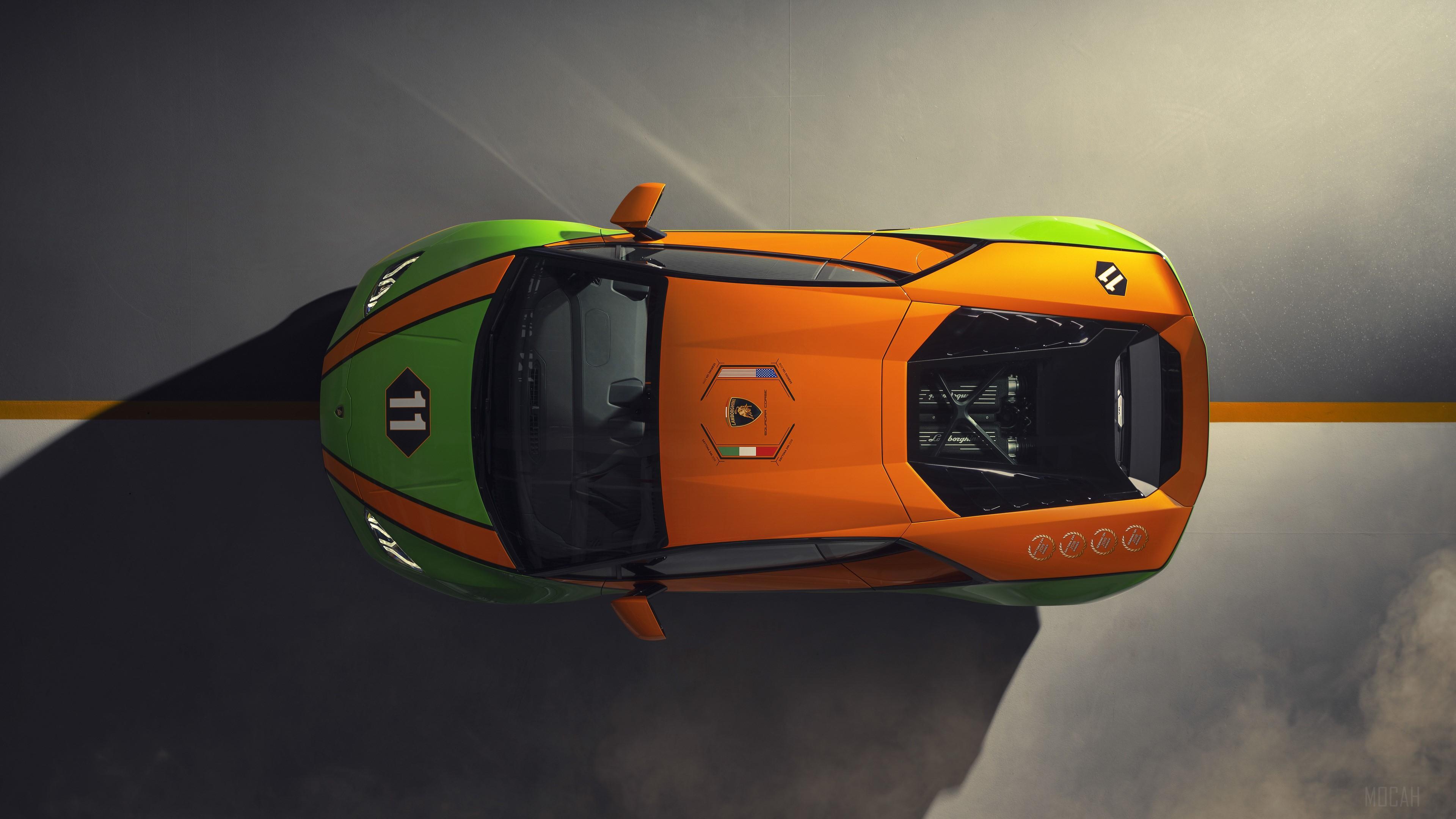 HD wallpaper, 2020 Lamborghini Huracan Evo Gt Upper View 4K