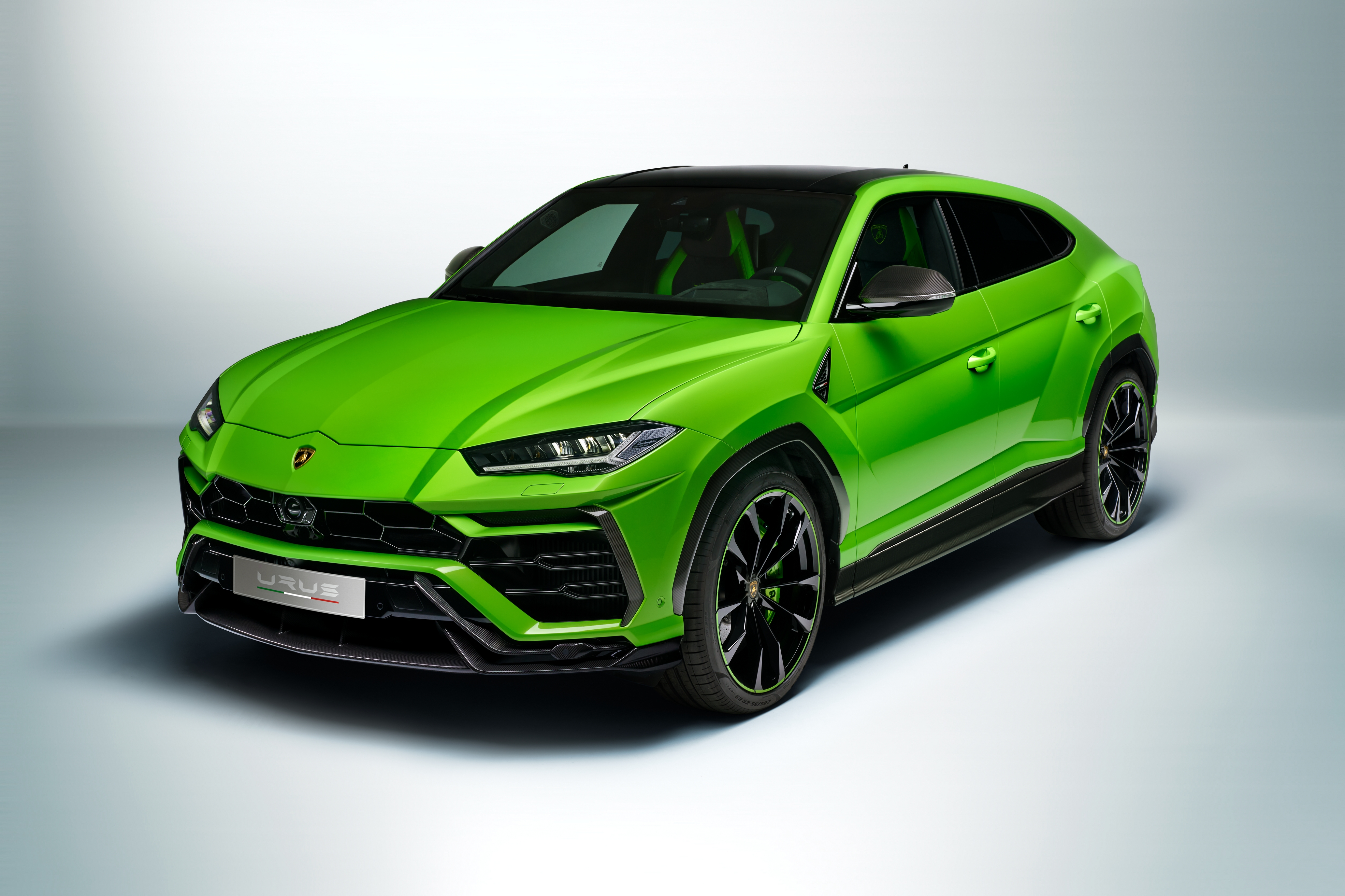 HD wallpaper, Green, White Background, 2020, Lamborghini Urus Pearl Capsule