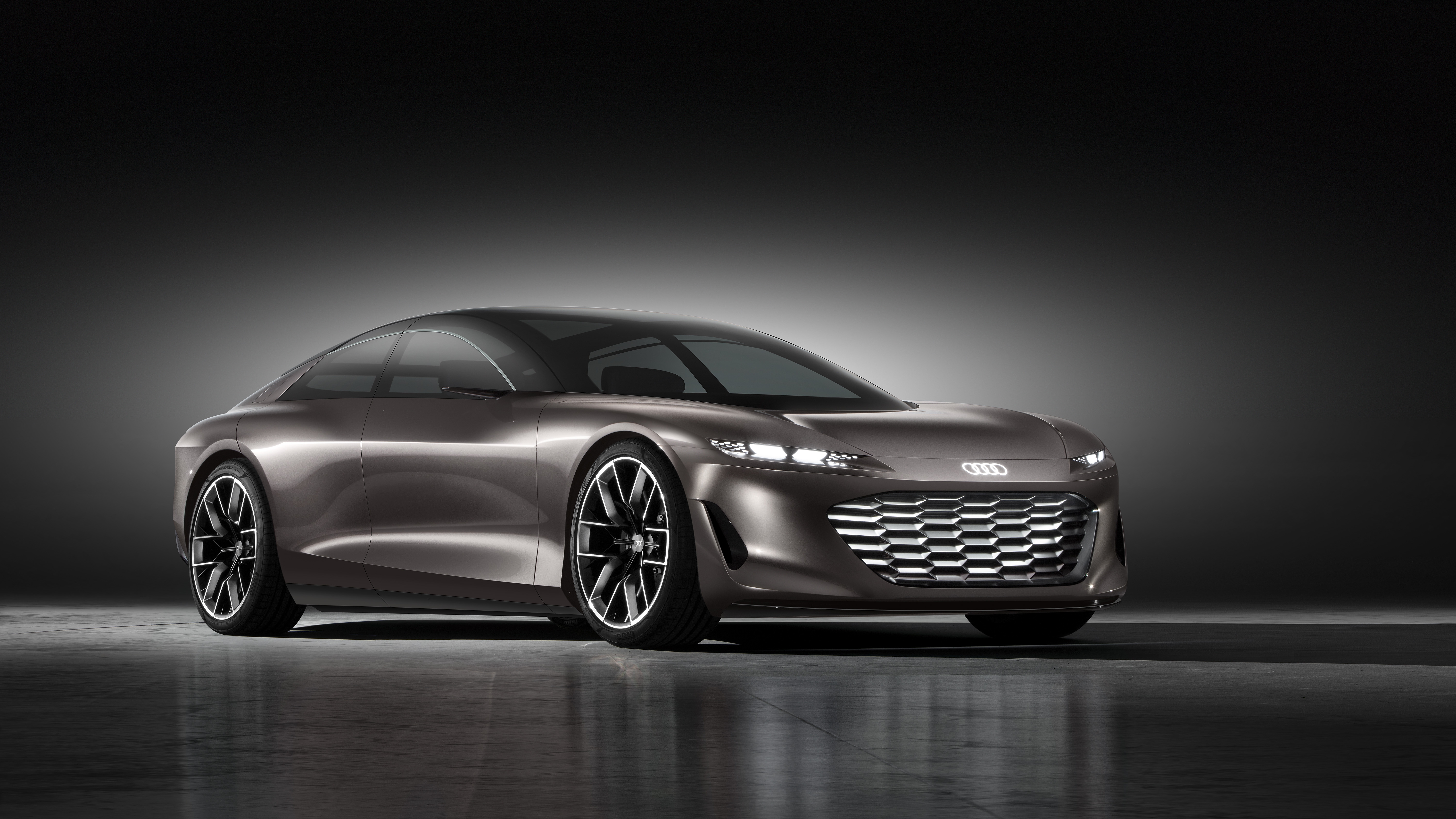 HD wallpaper, Audi Grandsphere Concept, 5K, Electric Cars, Concept Cars, Dark Background, 2021