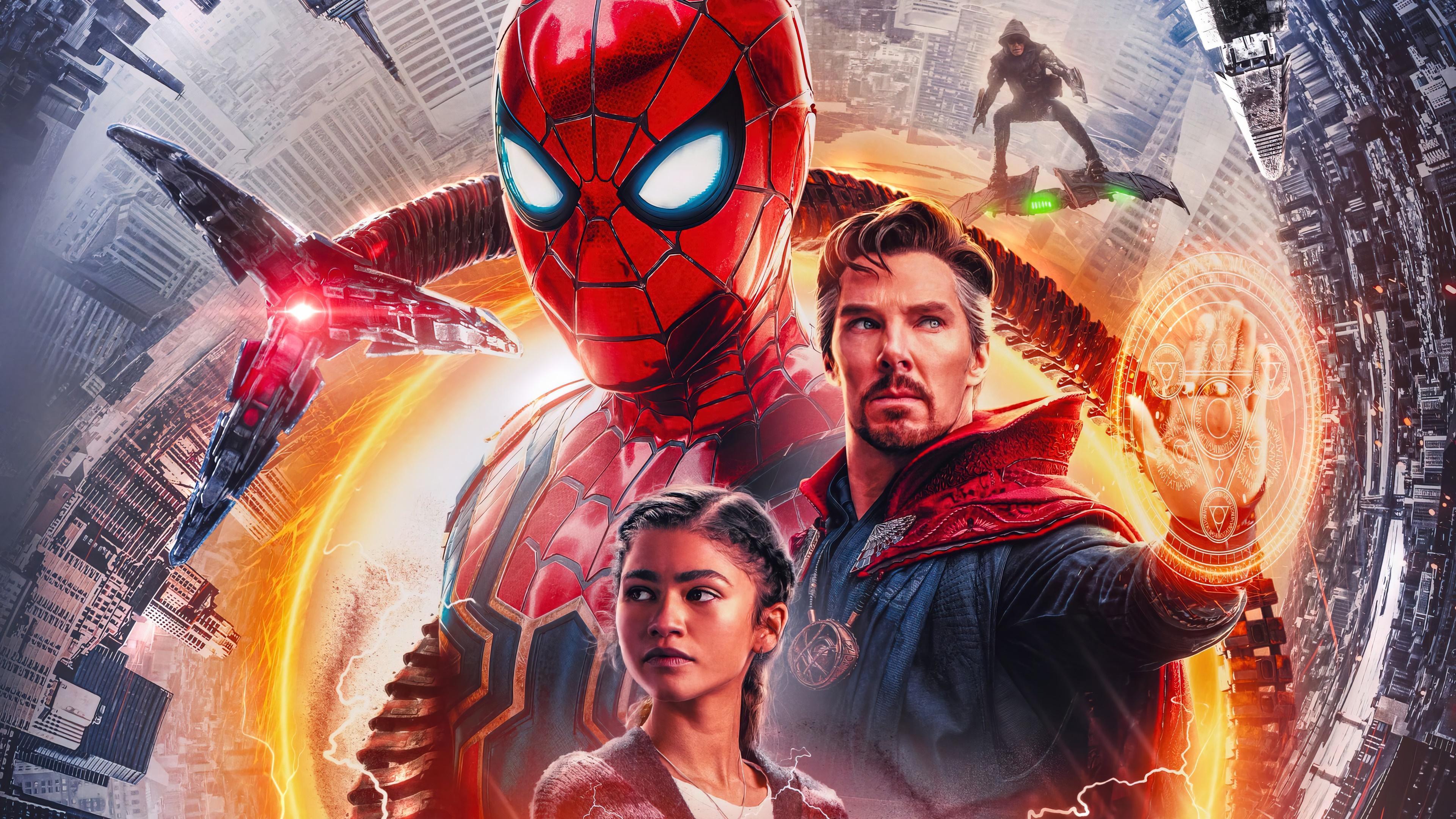 HD wallpaper, Spider Man, Poster, Movie, 4K, No Way Home, 2021