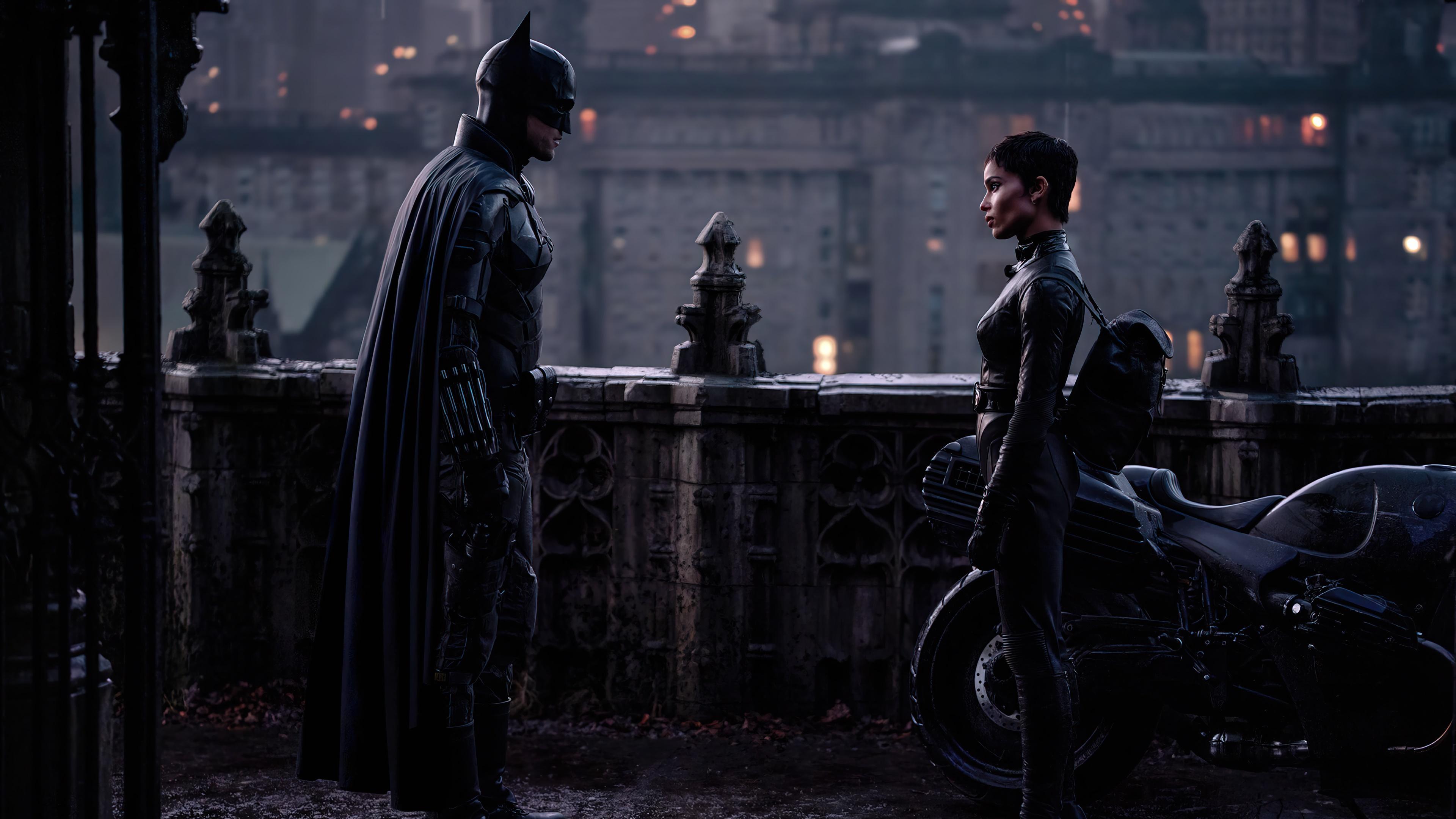 HD wallpaper, The Batman, 2022, 4K, And Catwoman, Movie