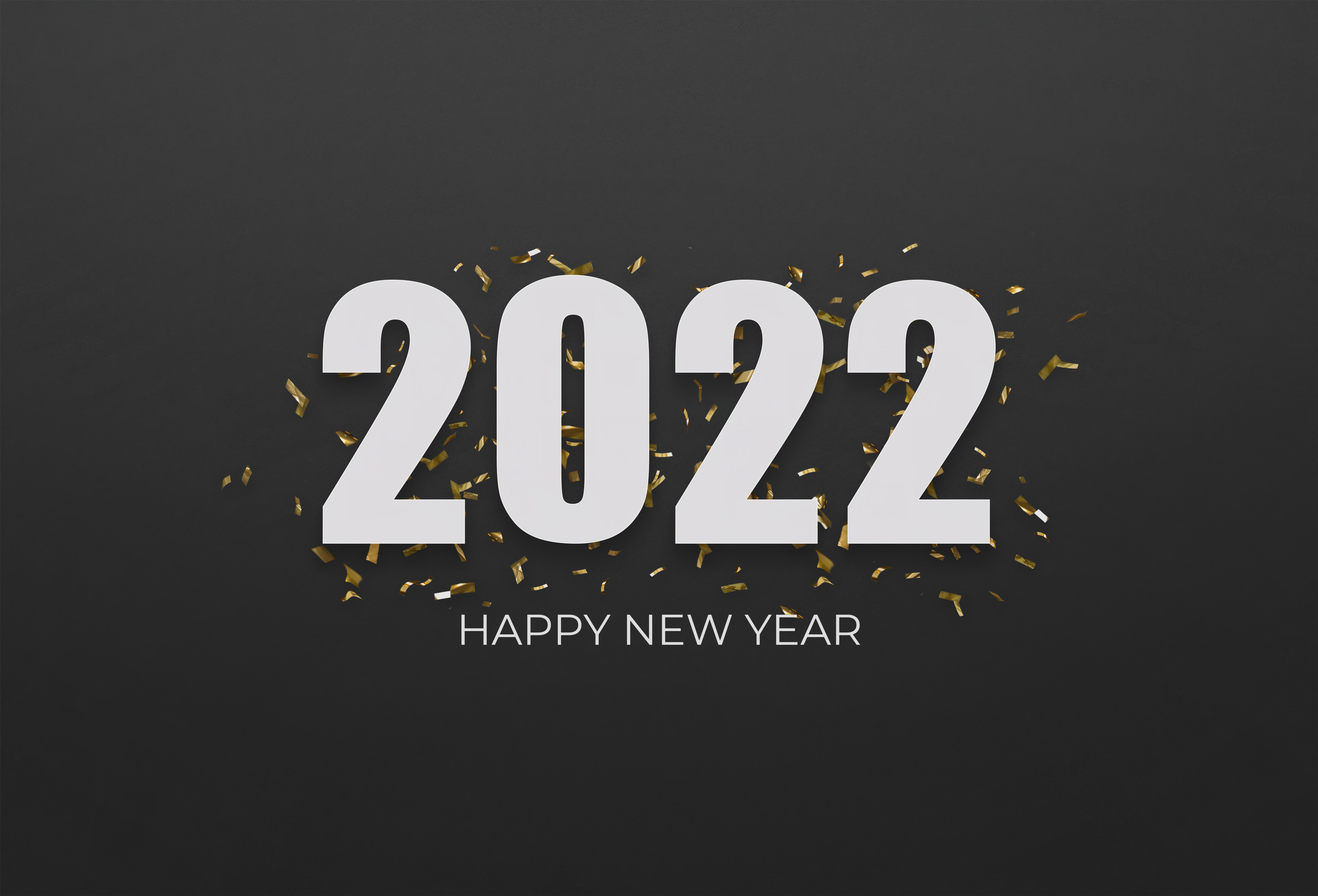 HD wallpaper, 2022 New Year, 5K, Black Background, Happy New Year