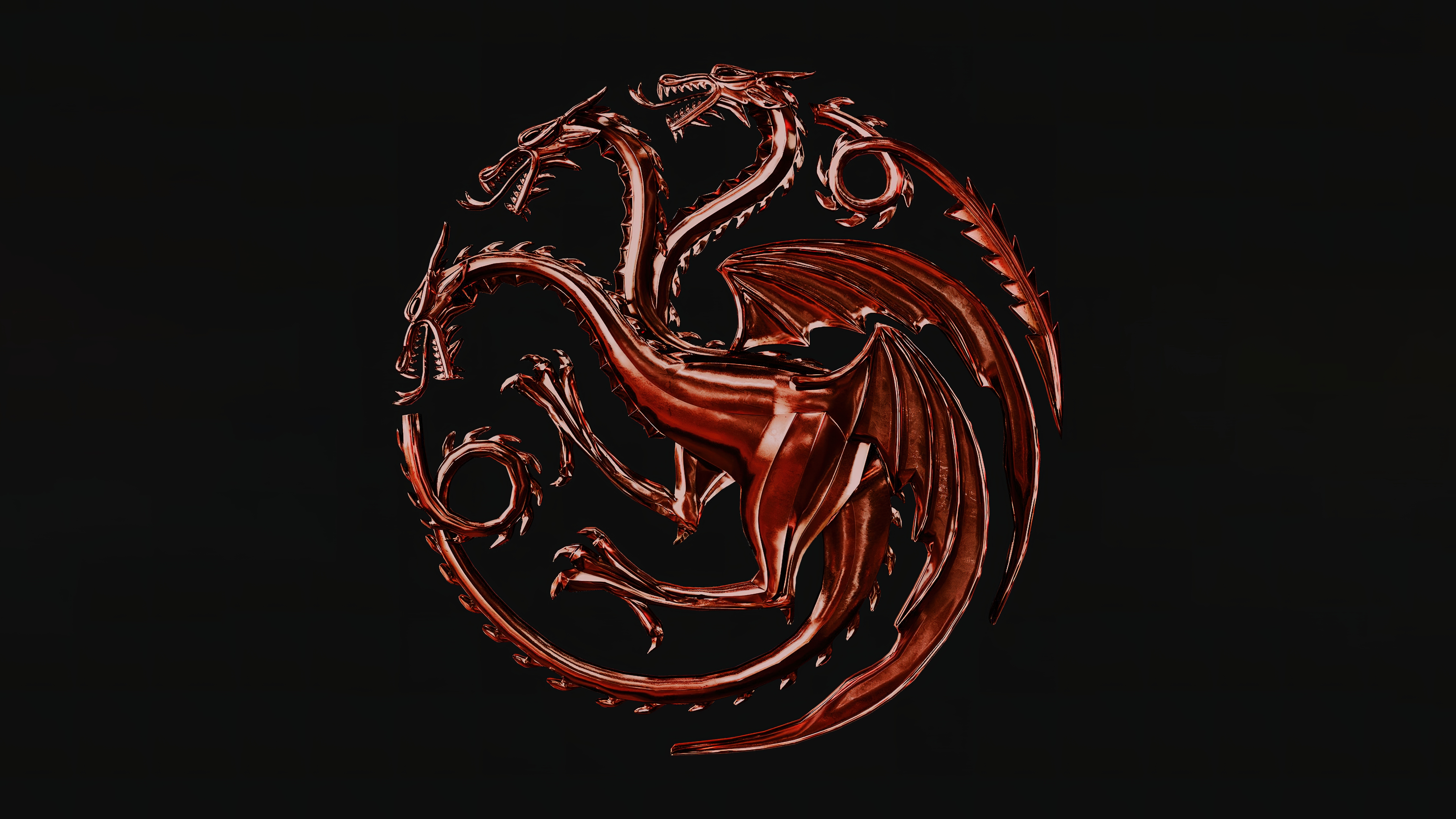 HD wallpaper, Amoled, 5K, Hbo Series, House Of The Dragon, Black Background, Tv Series, 2022 Series