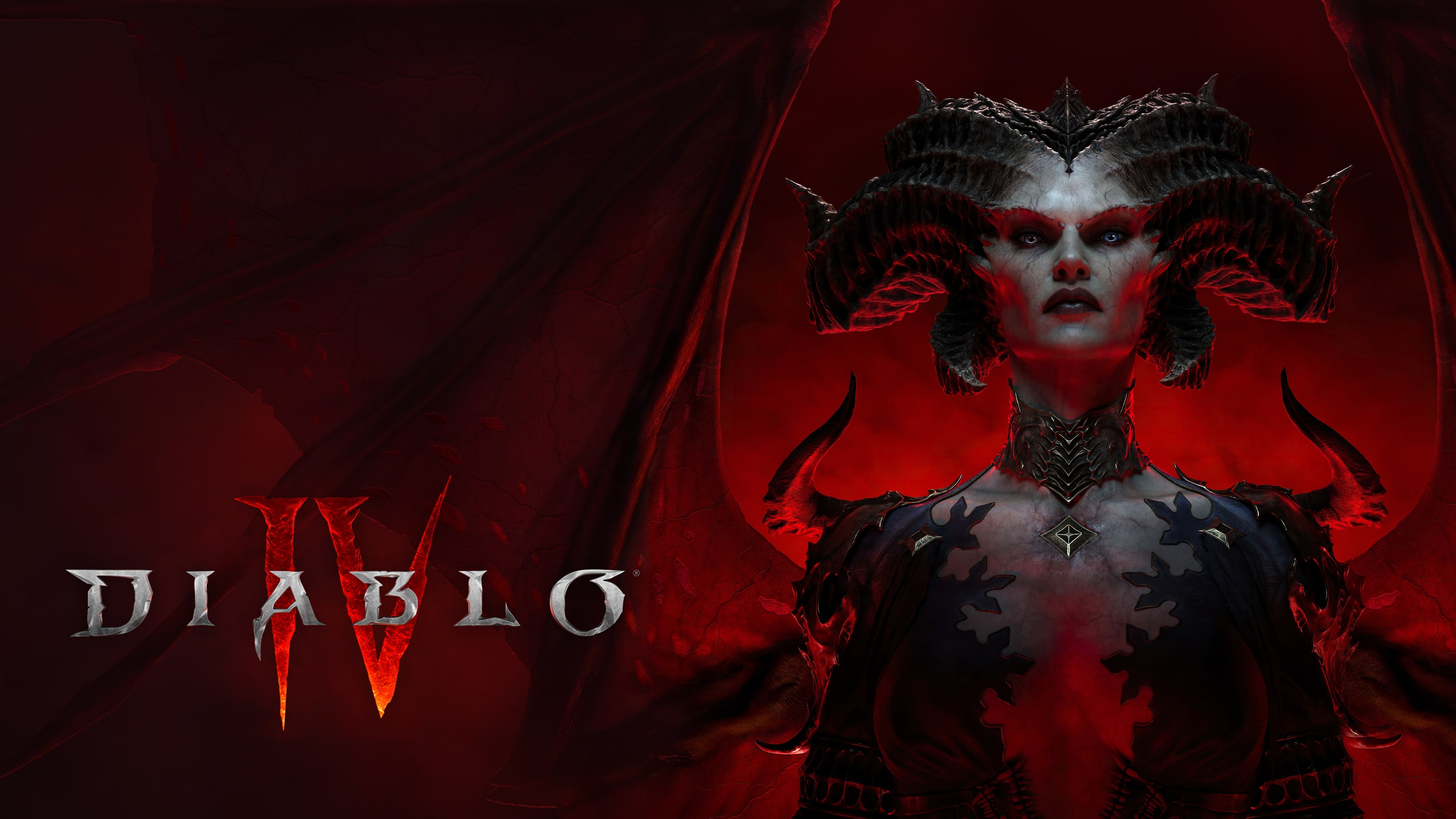 HD wallpaper, Lilith, Diablo 4, Red Background, Diablo Iv, 2023 Games