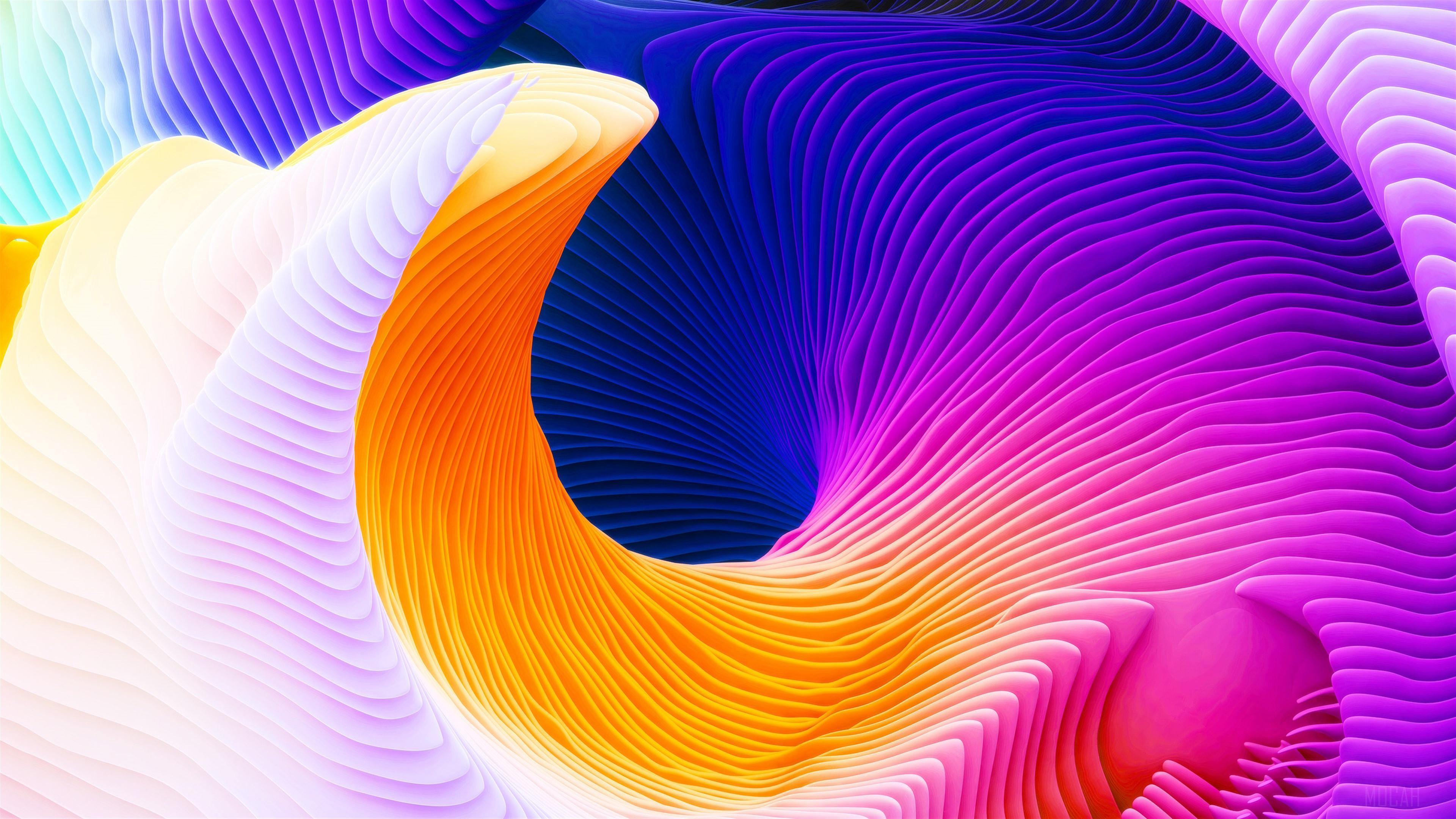 HD wallpaper, 3D Abstract Spiral 4K