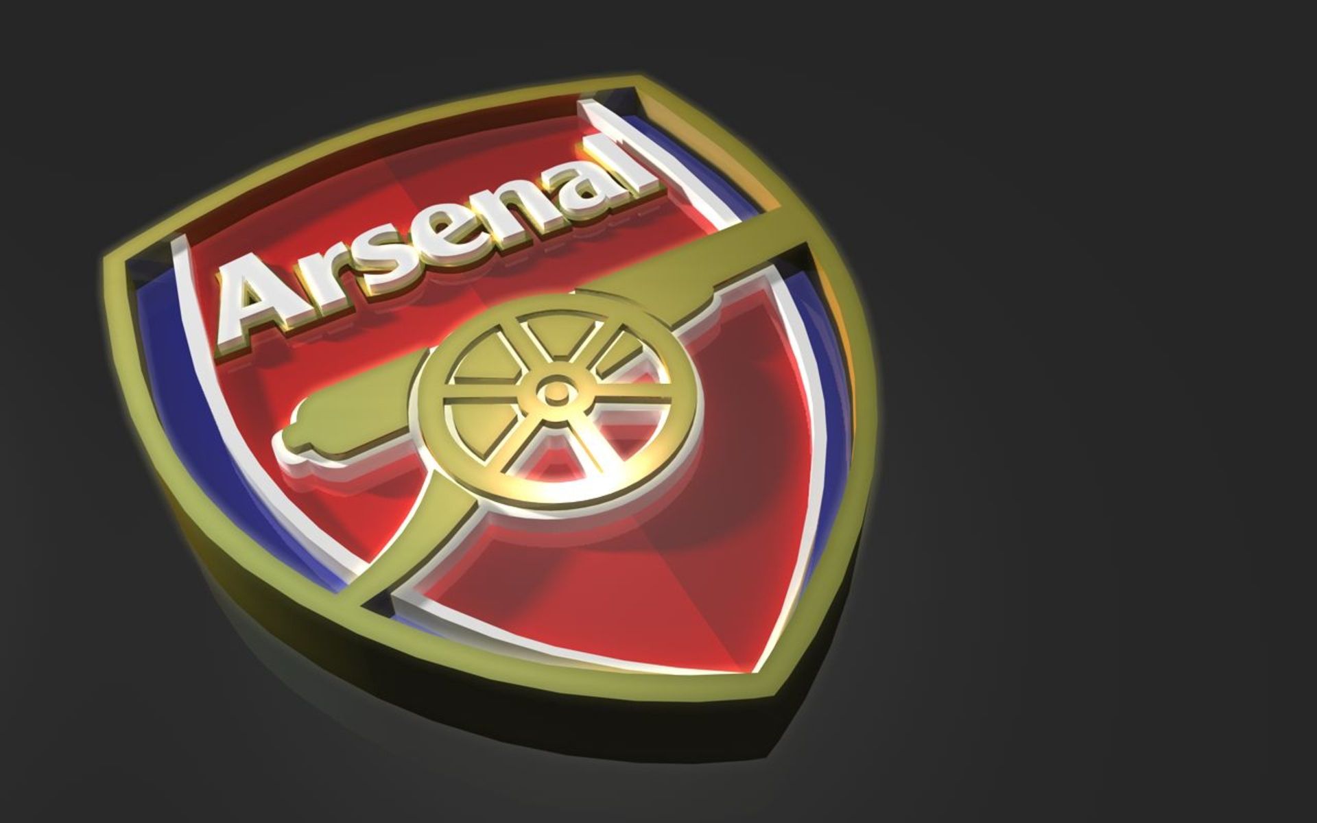HD wallpaper, Arsenal, Logo, 3D