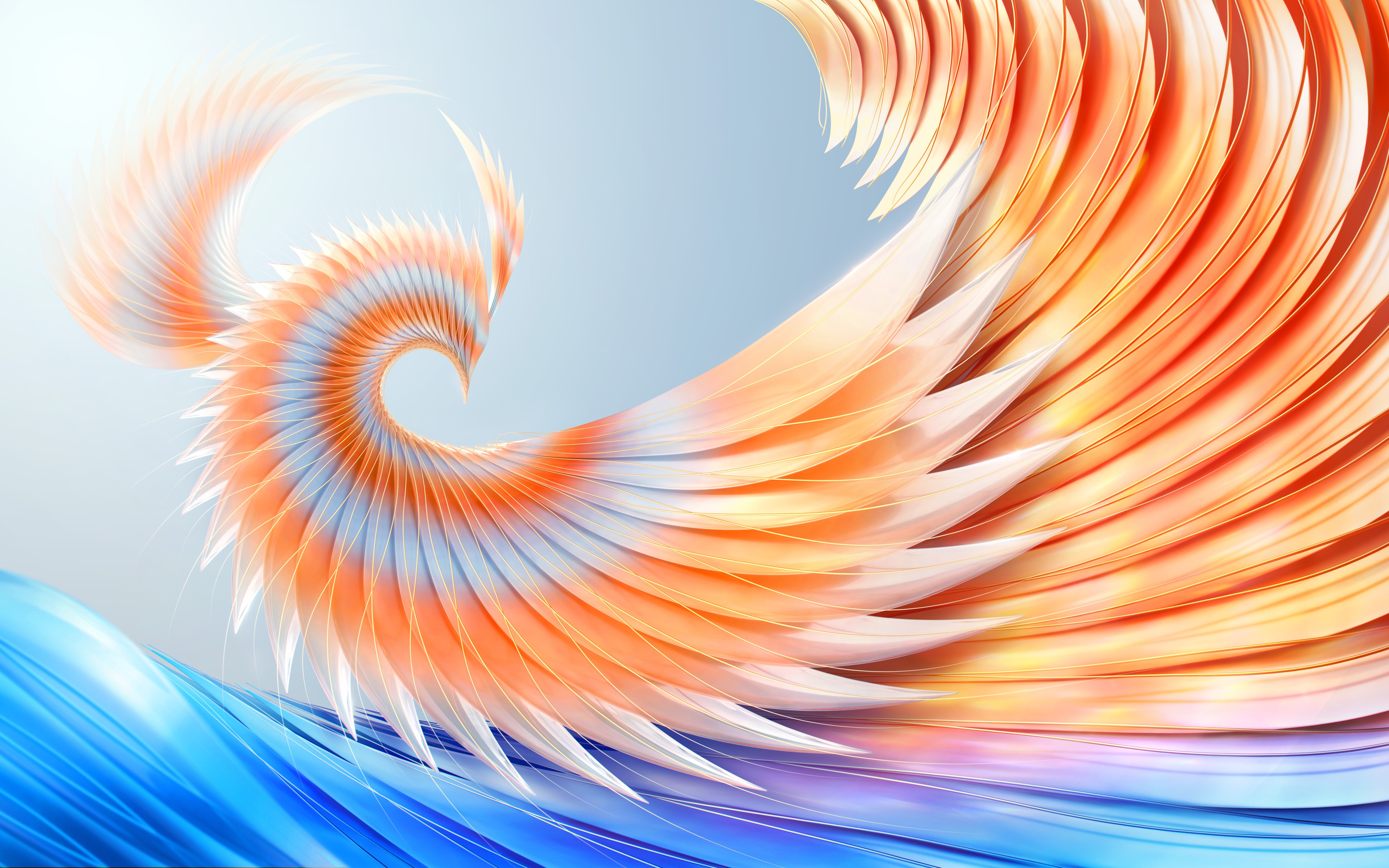 HD wallpaper, Colorful Abstract, Xiaomi Book Air, 3D Background, Stock, 5K