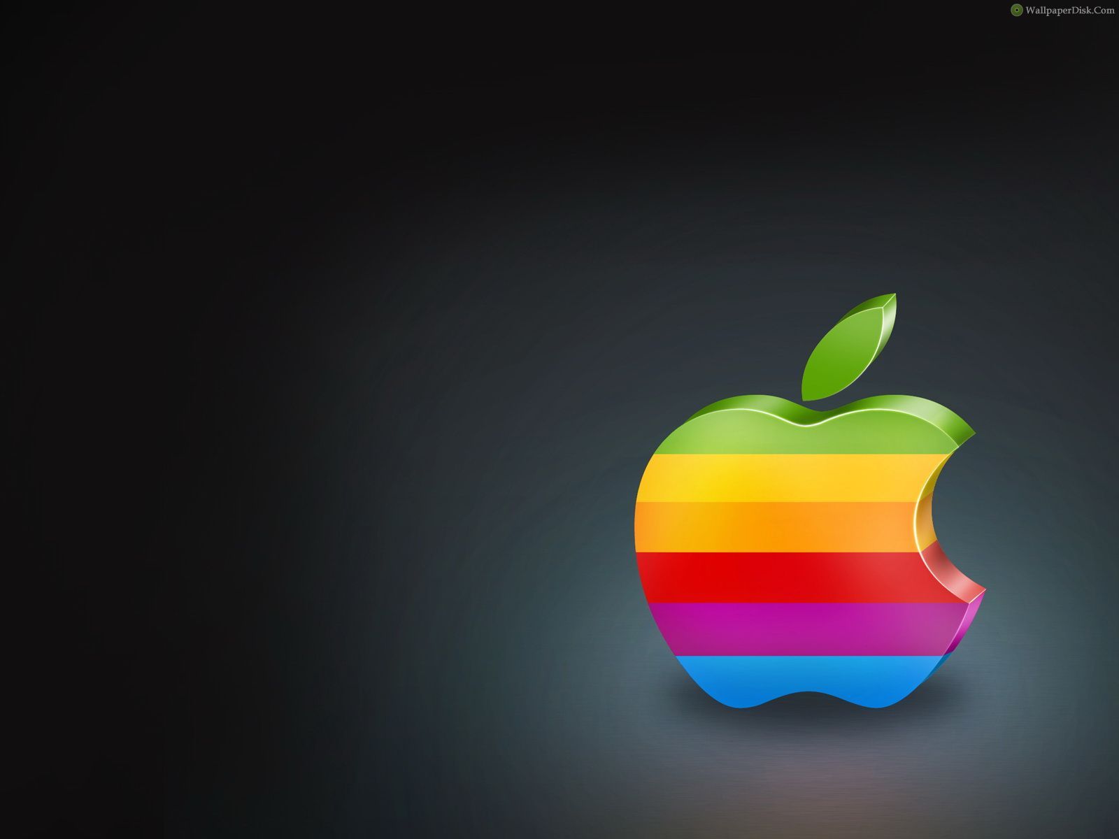 HD wallpaper, Colorful, Logo, Apple, 3D