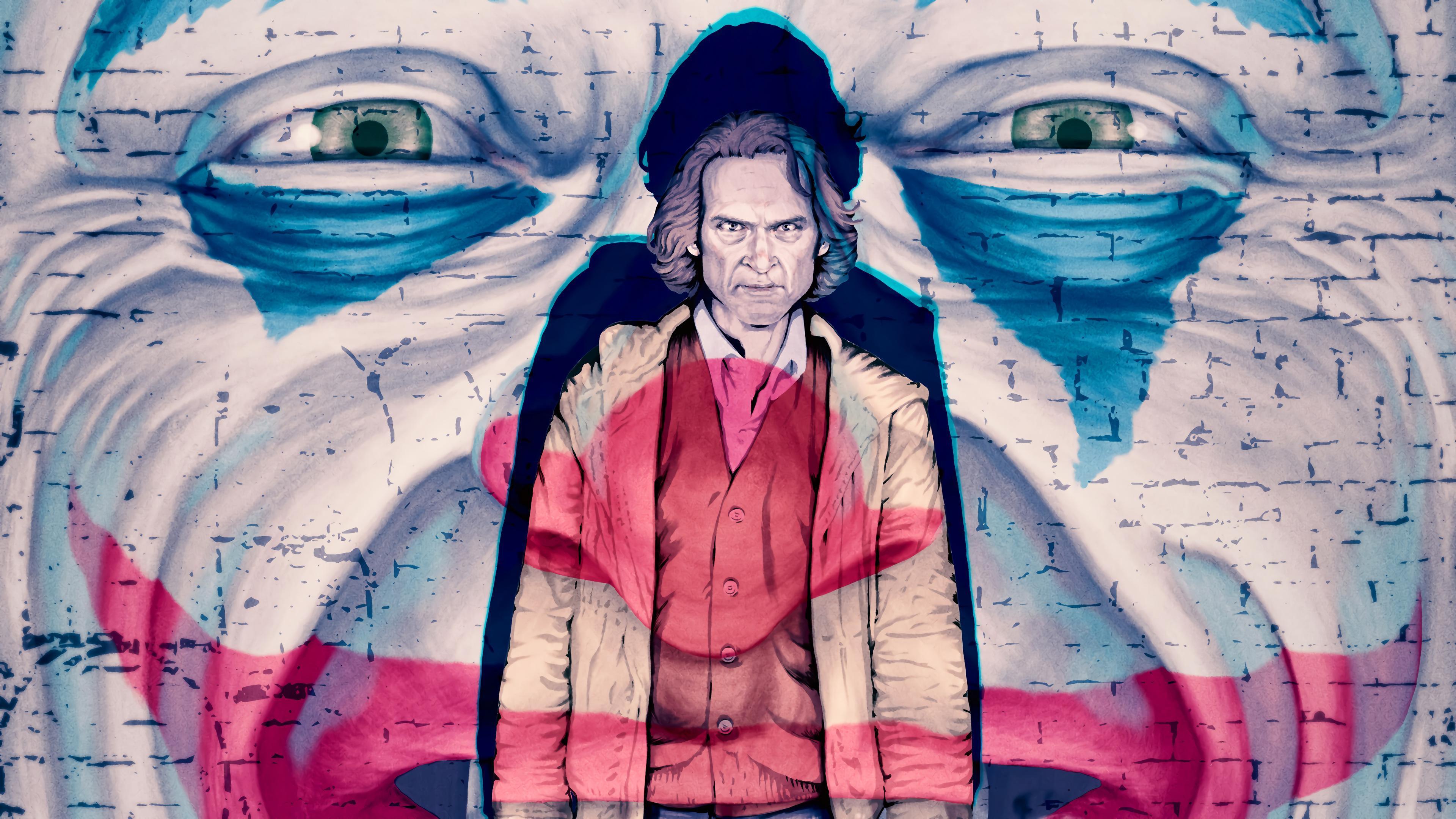 HD wallpaper, Joker, Joaquin Phoenix, 2019, 4K, Art