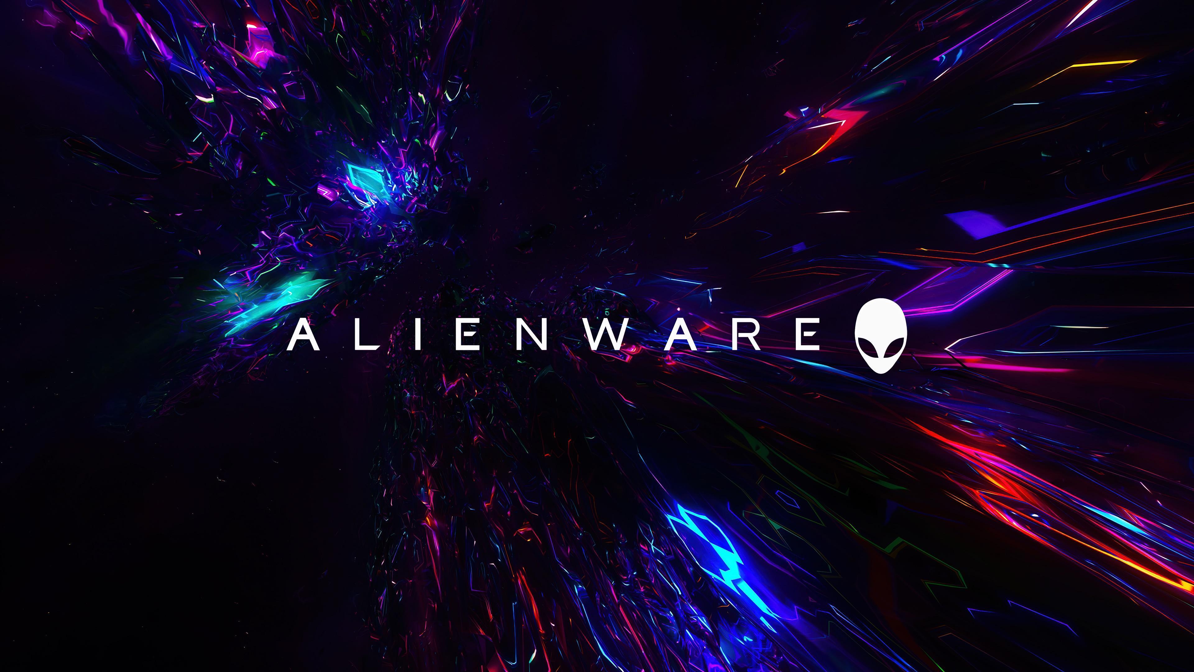 HD wallpaper, 4K, Alienware, Logo