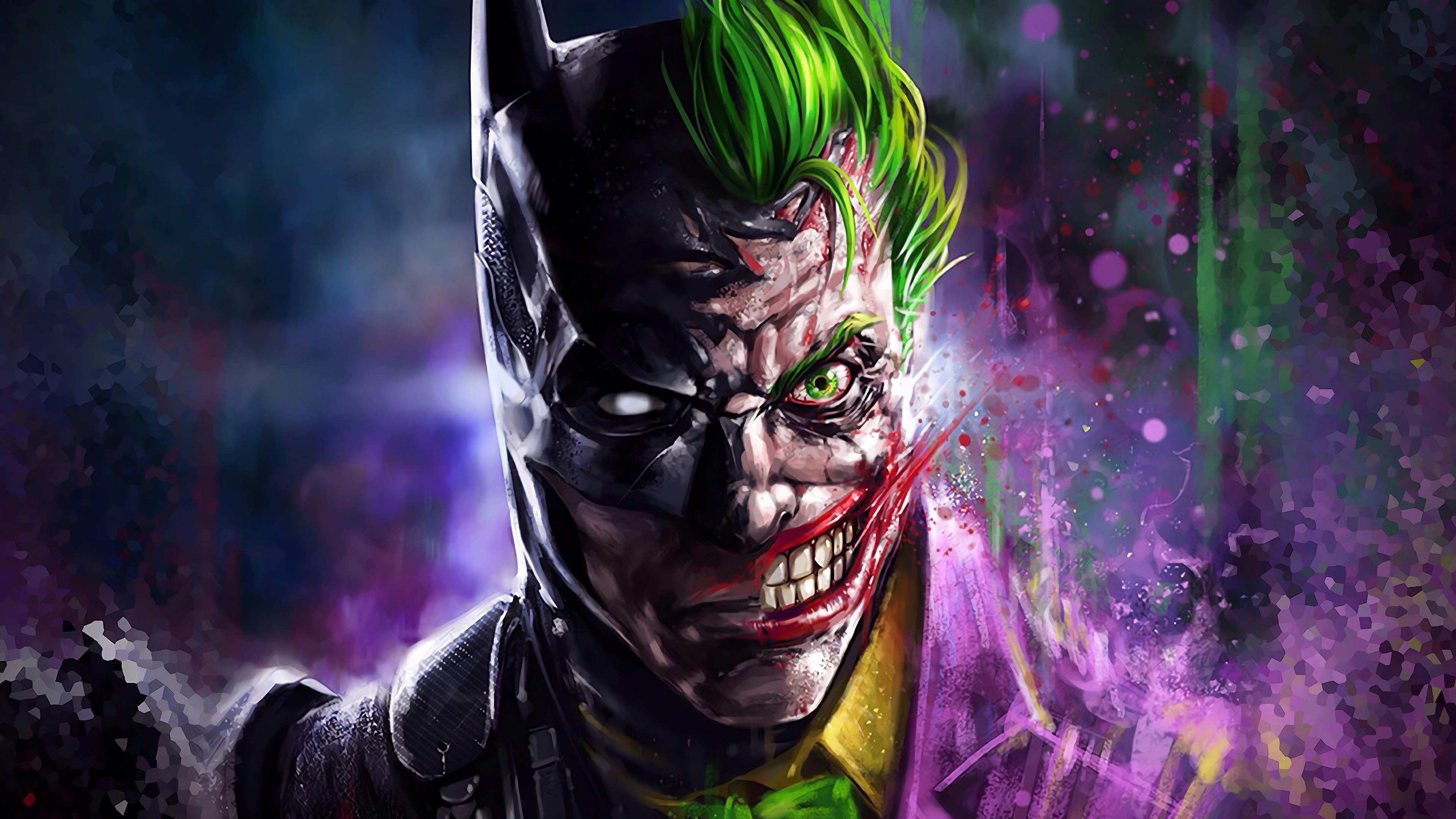 HD wallpaper, Batman, Joker, 4K
