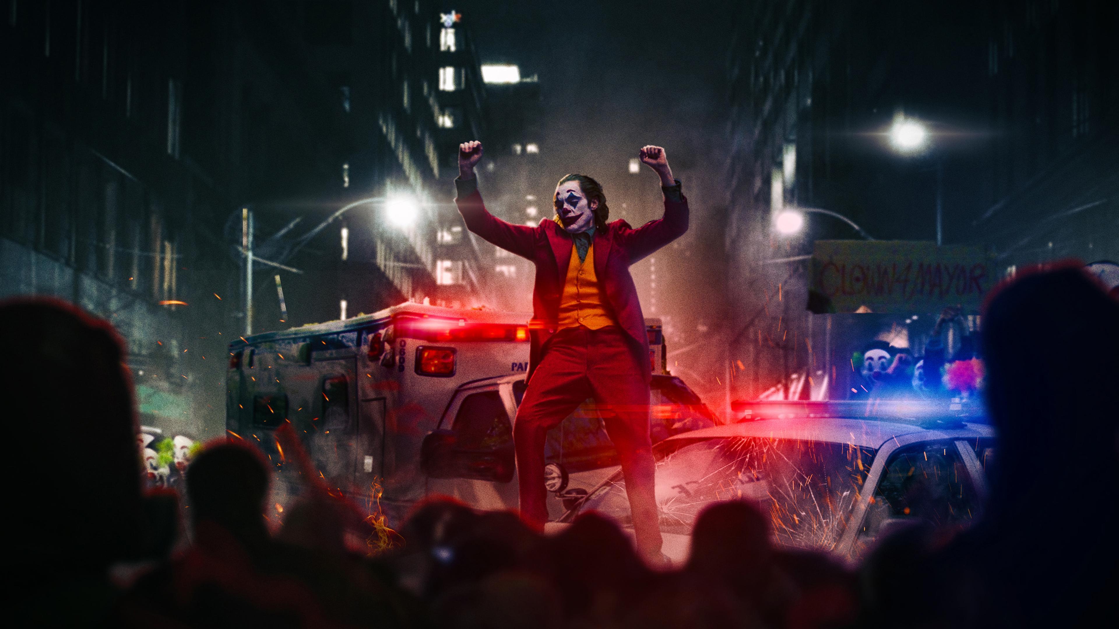 HD wallpaper, Joker, Dancing, 4K, Movie, 2019