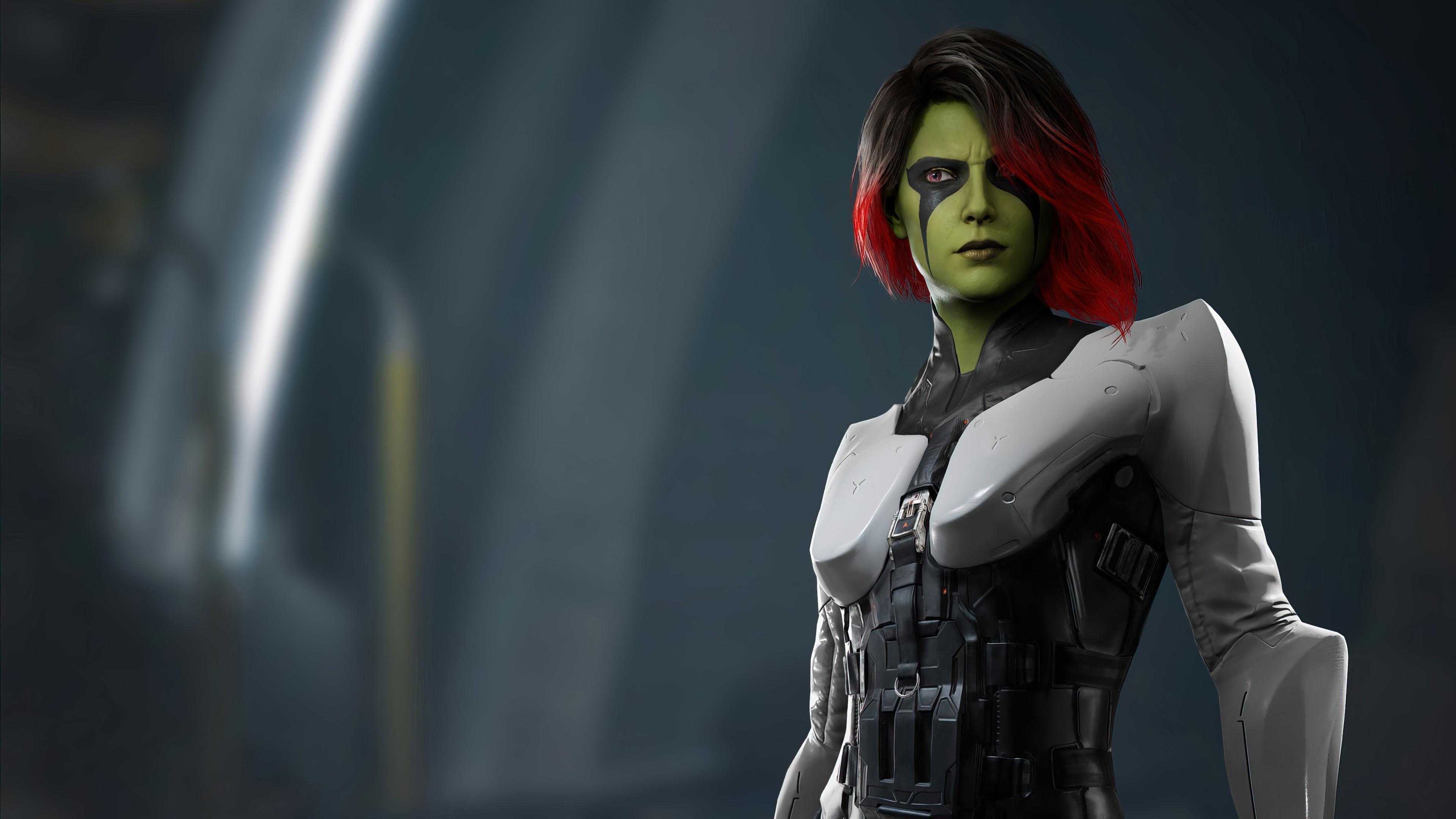 HD wallpaper, Game, 4K, Pc, Marvels Guardians Of The Galaxy, Gamora