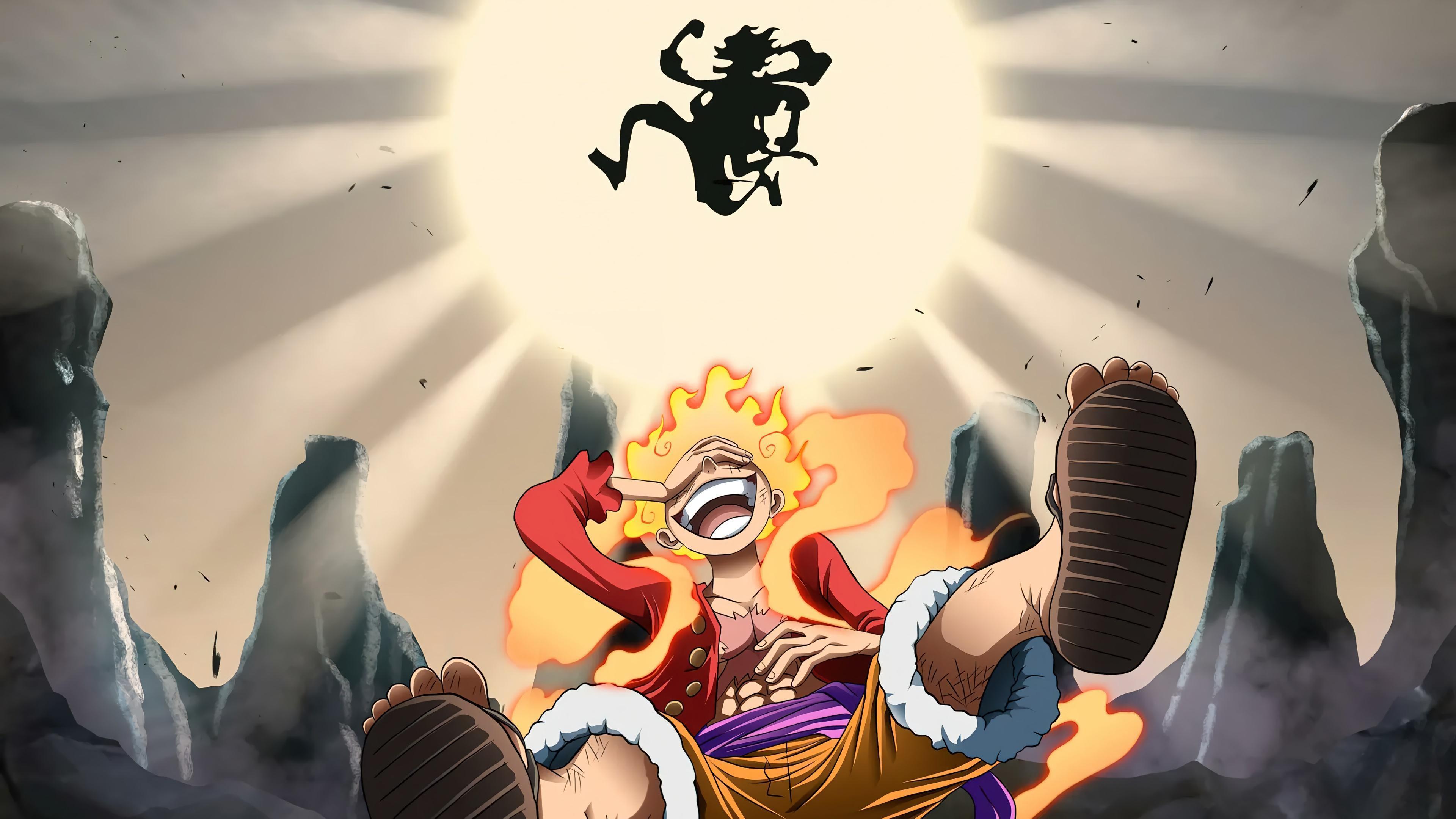 HD wallpaper, Gear 5, Sun God, Nika, One Piece, 4K, Luffy