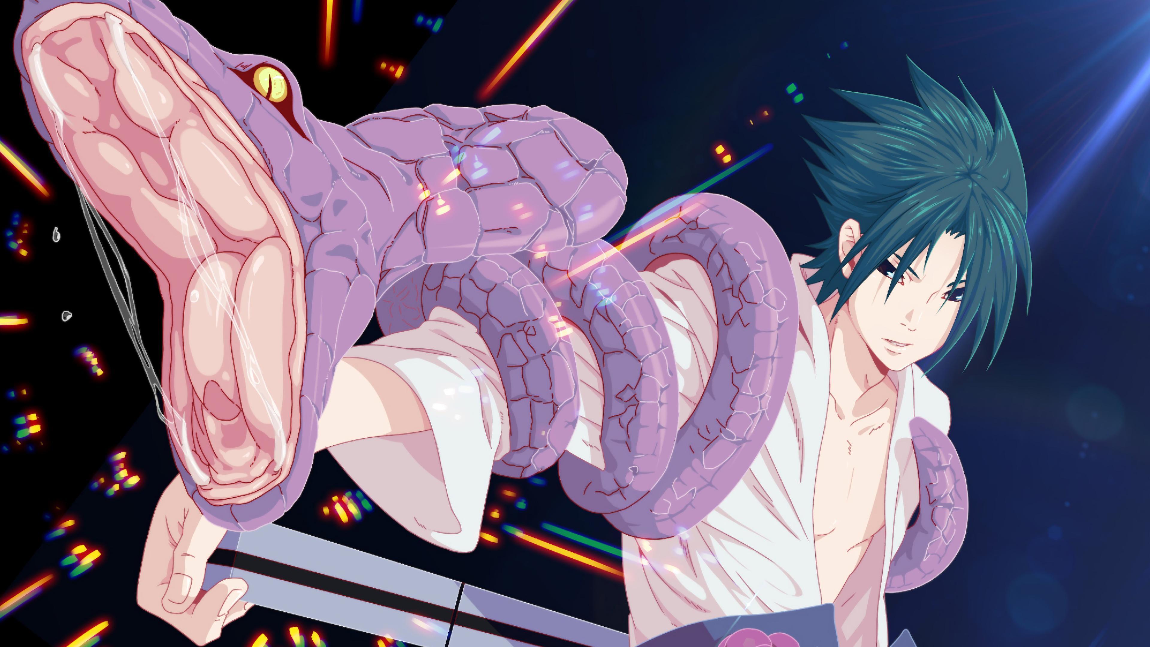 HD wallpaper, Snake, Sasuke, 4K
