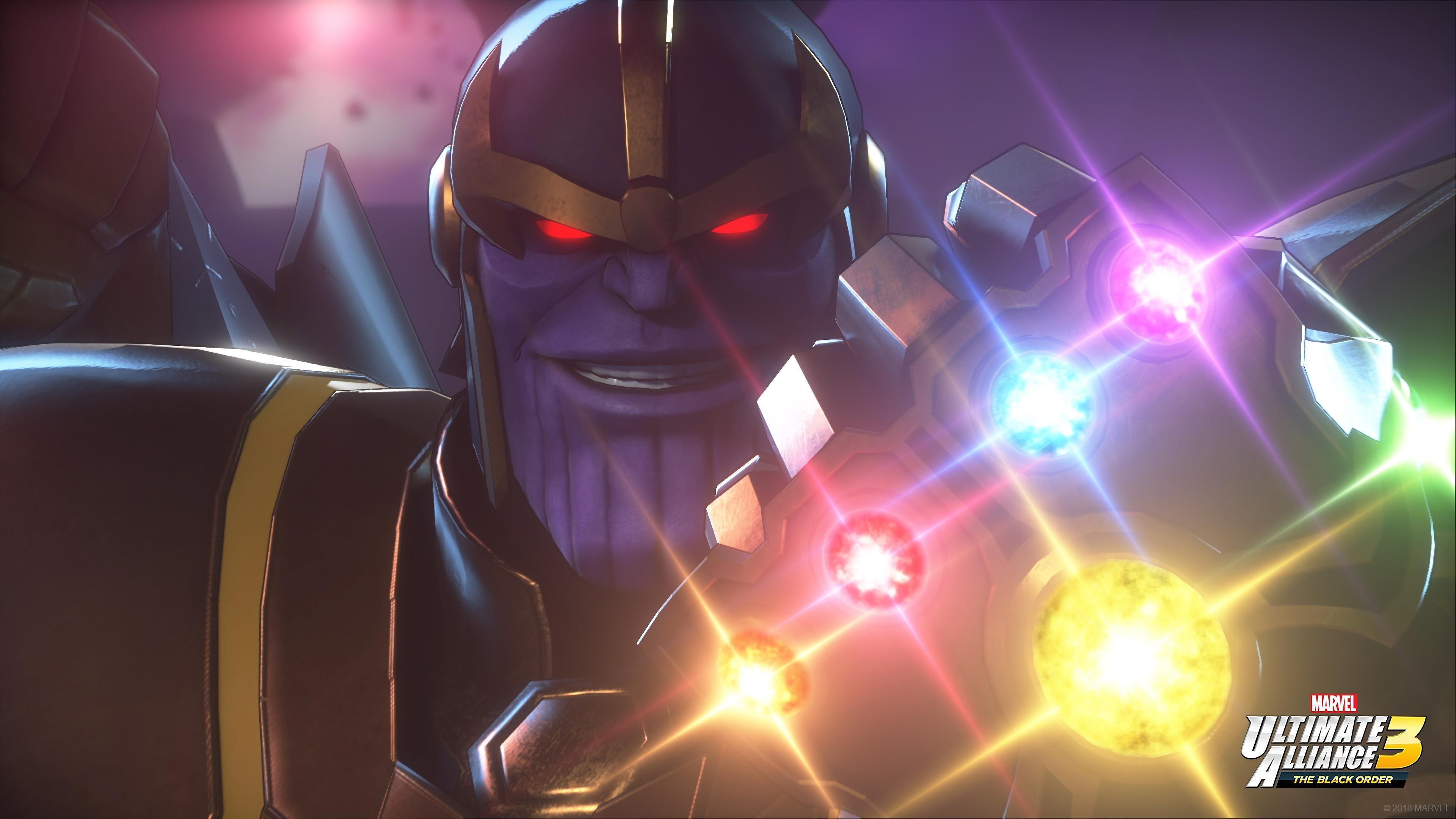 HD wallpaper, Infinity Gauntlet, 4K, Marvel Ultimate Alliance 3, Thanos