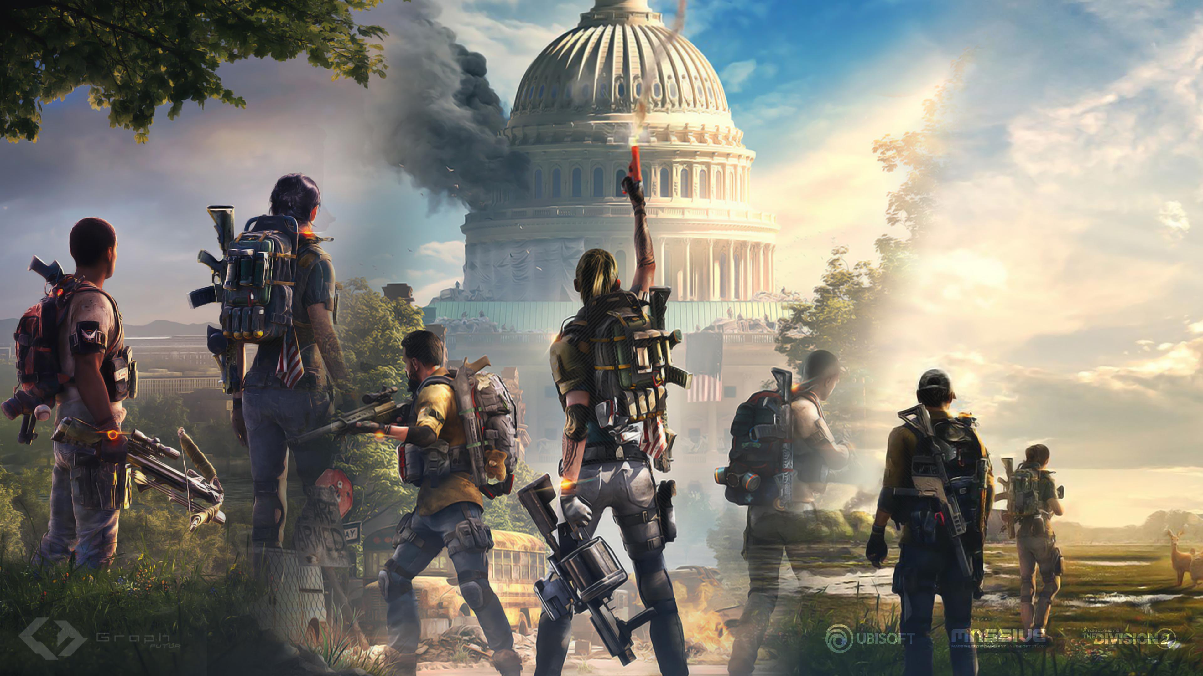 HD wallpaper, Agents, 4K, White House, The Division 2