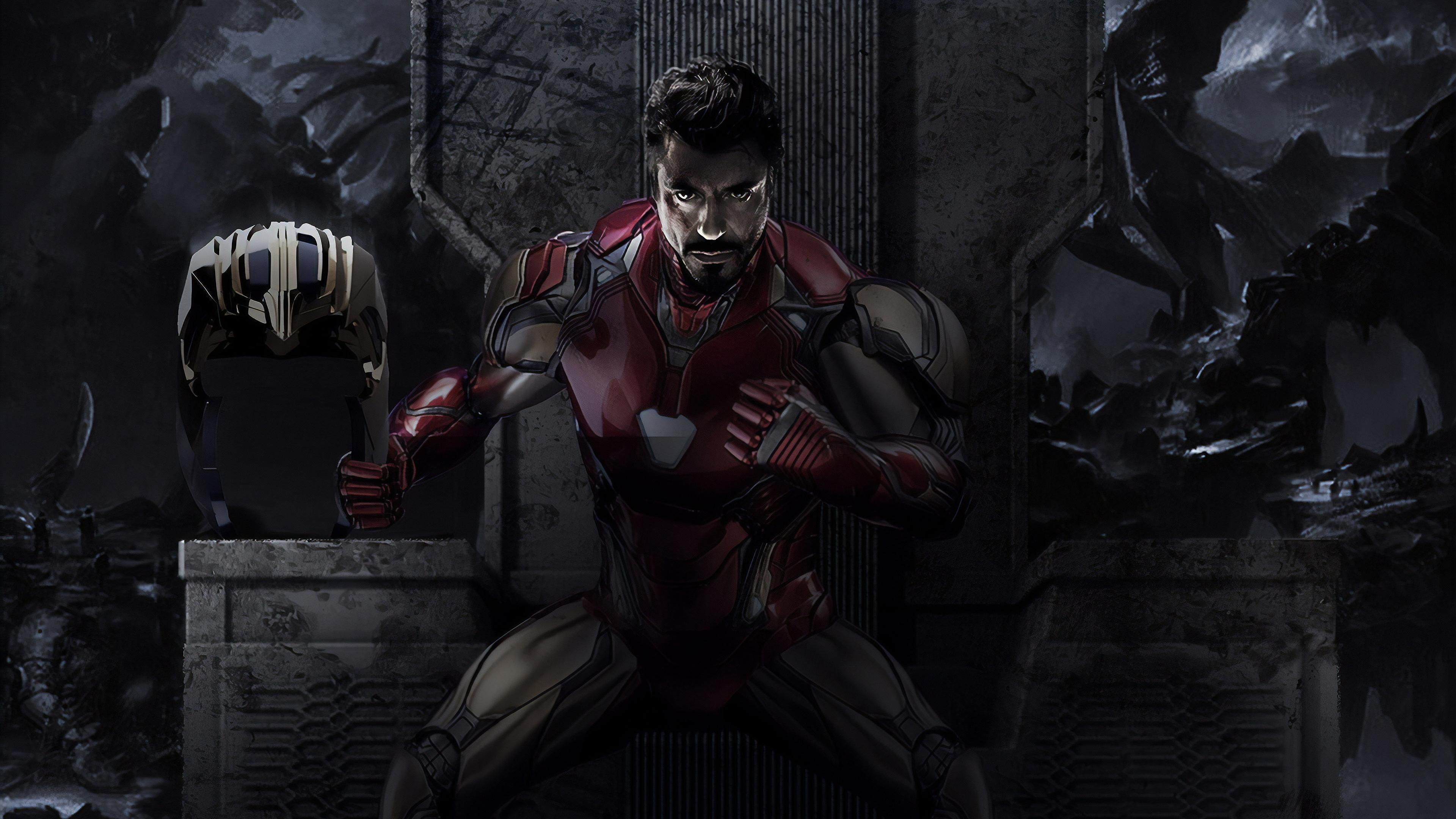 HD wallpaper, Tony Stark, 4K, Avengers Endgame, Iron Man