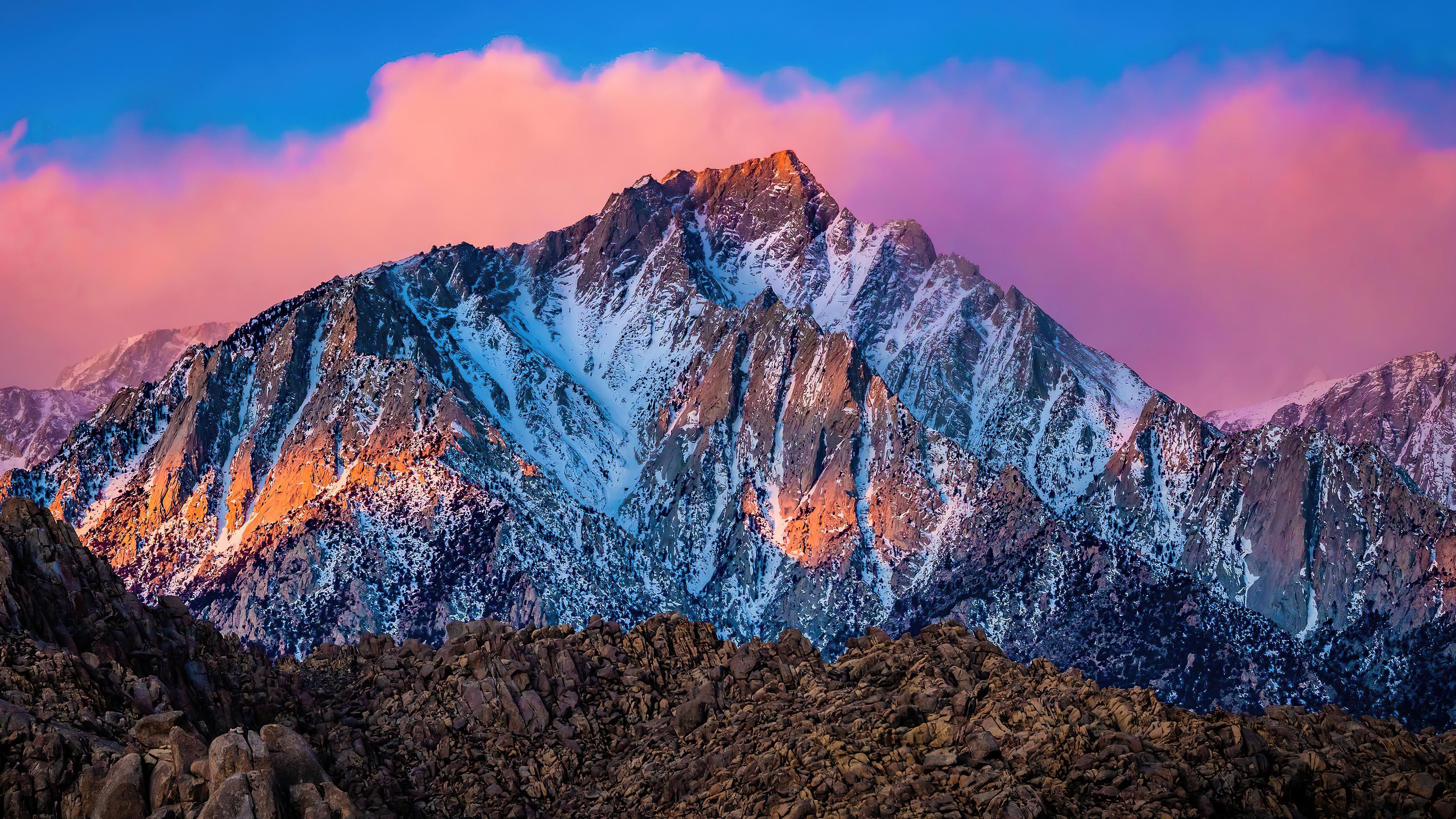 HD wallpaper, Mountain, Lone Pine Peak, 4K, California, Scenery, Usa