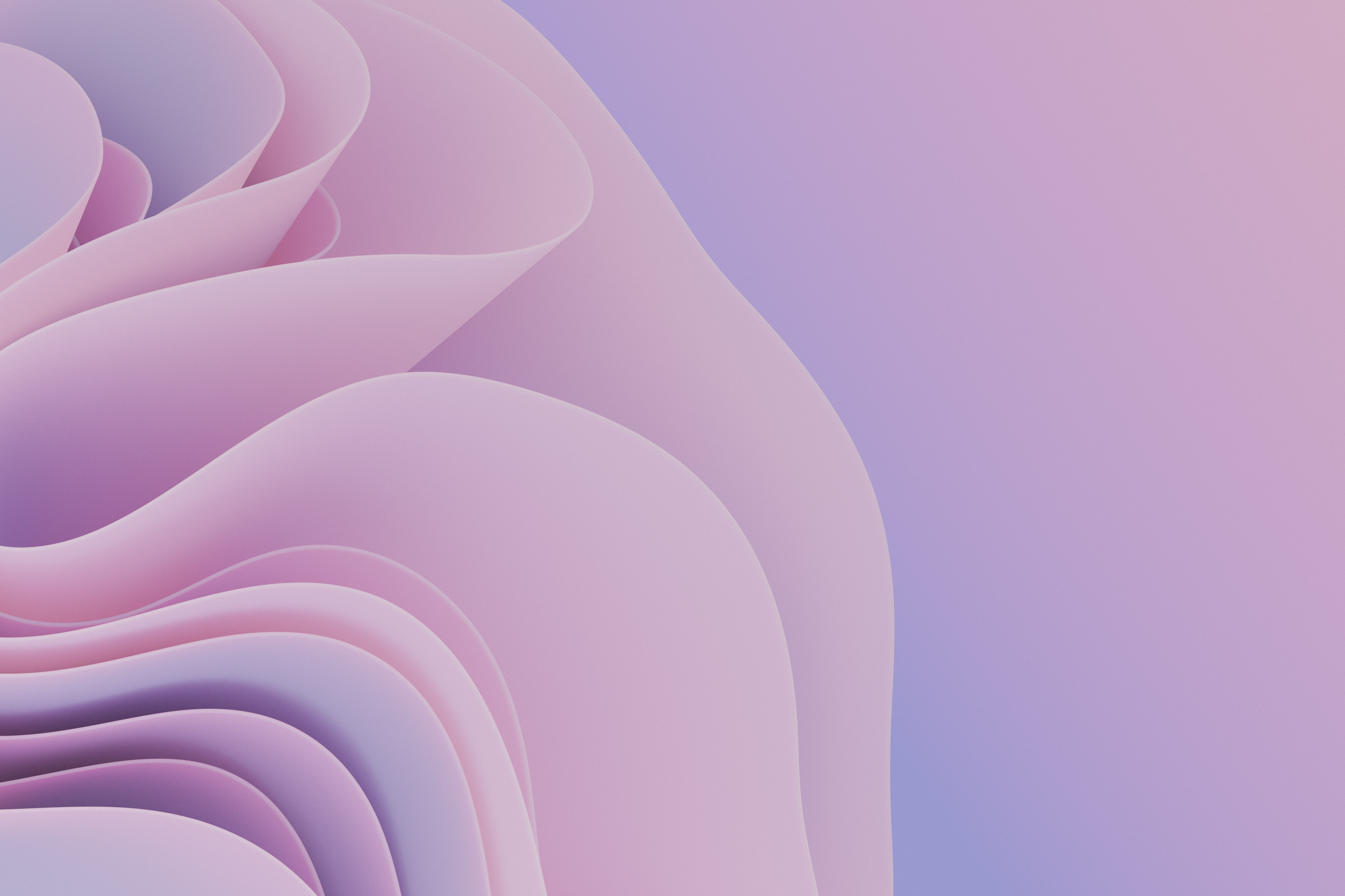 HD wallpaper, Aesthetic, Pink Abstract, Pattern, Girly, 3D Render, 5K, Waves
