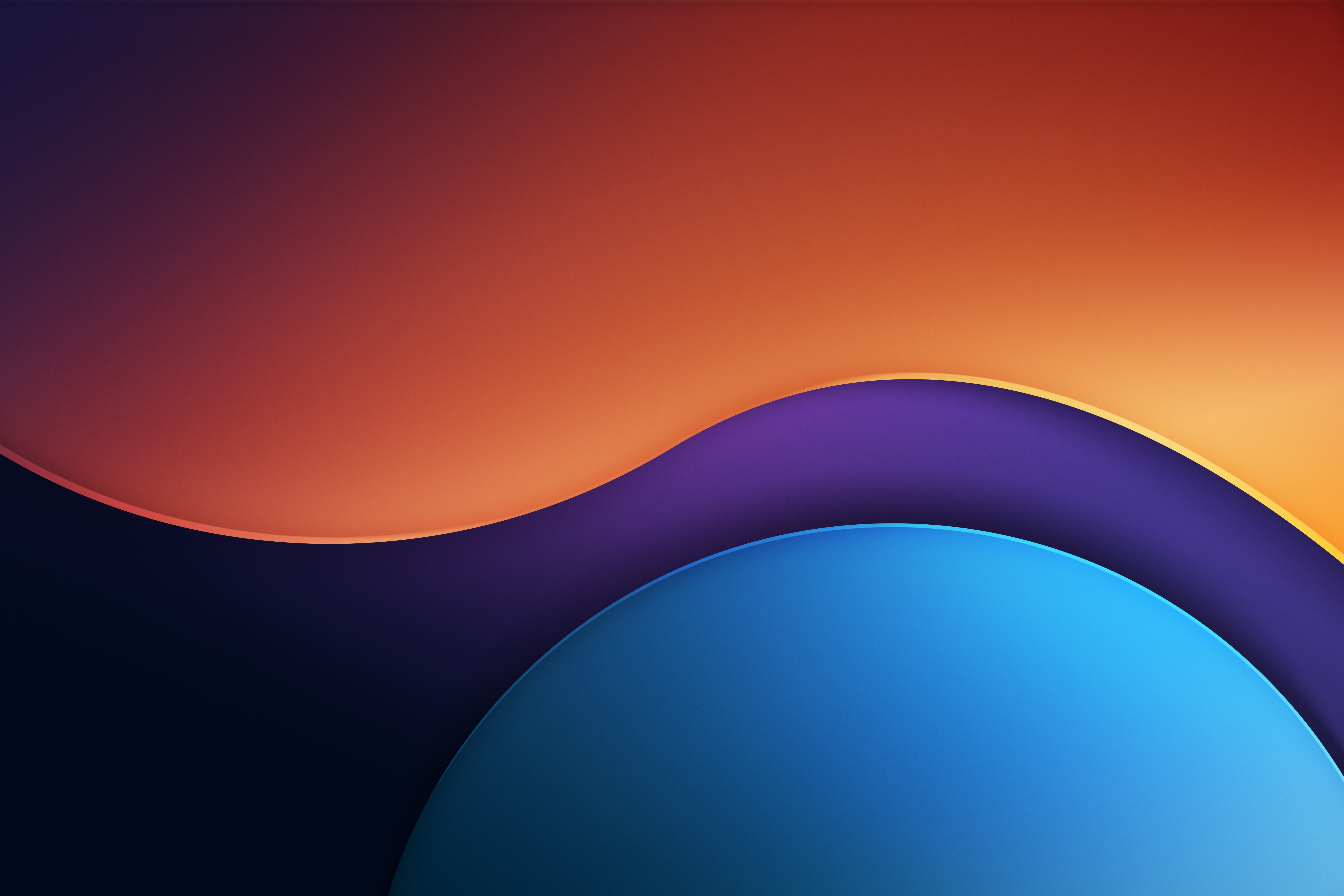 HD wallpaper, 5K, Blue, Orange, Abstract Background