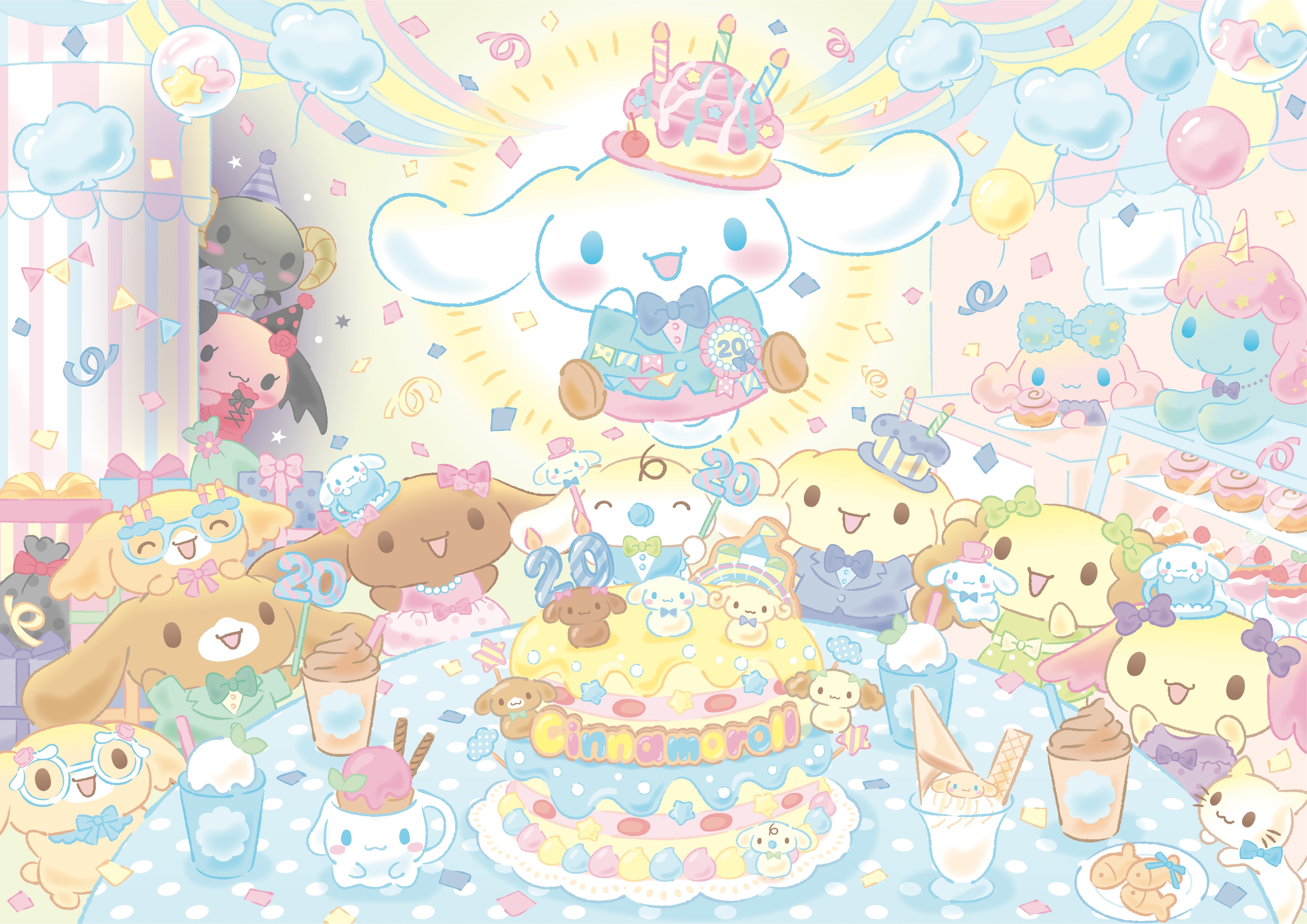 HD wallpaper, Cute Cartoon, Birthday, Cinnamoroll, 5K