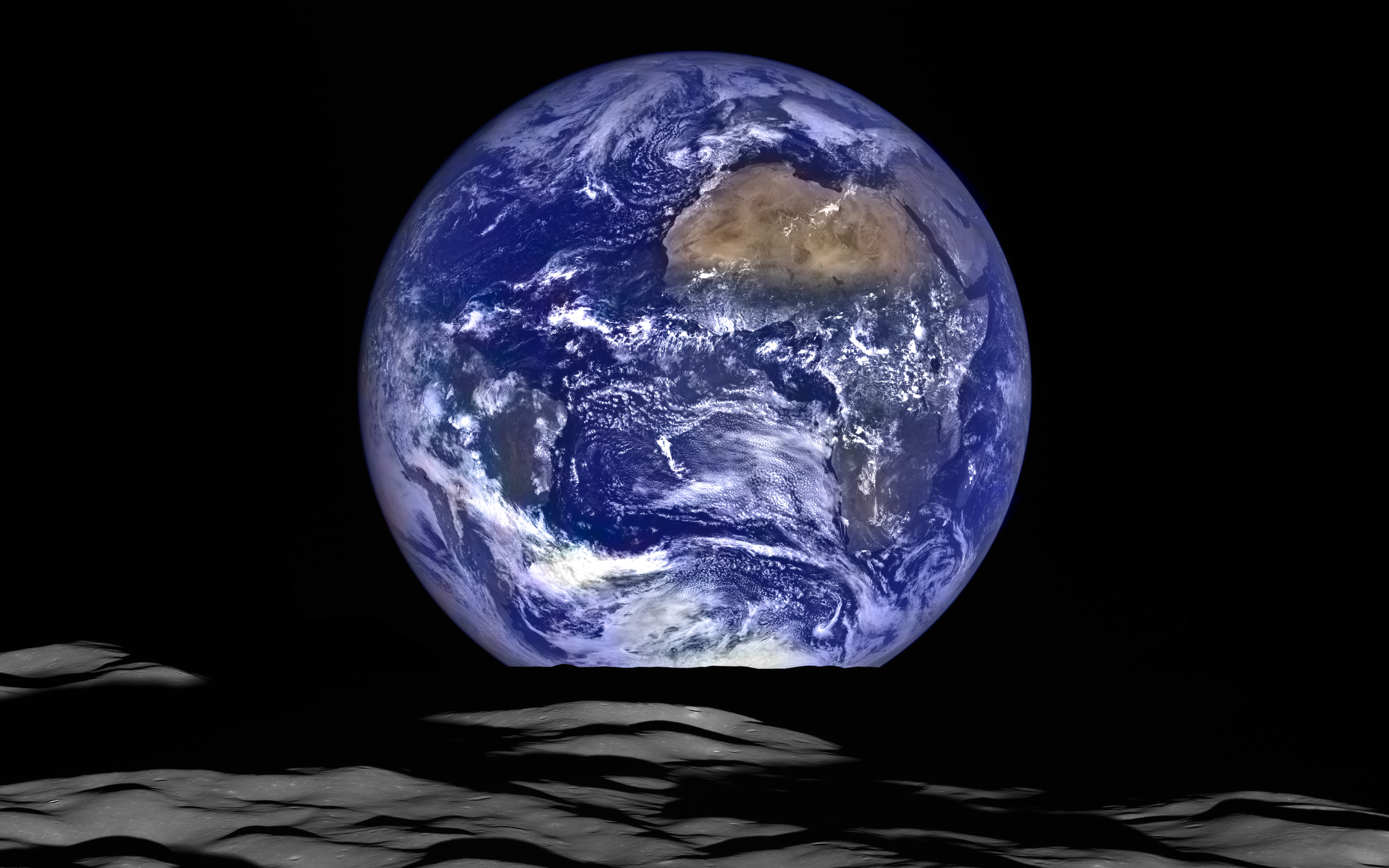 HD wallpaper, Earth, Lunar Reconnaissance Orbiter Camera, 5K