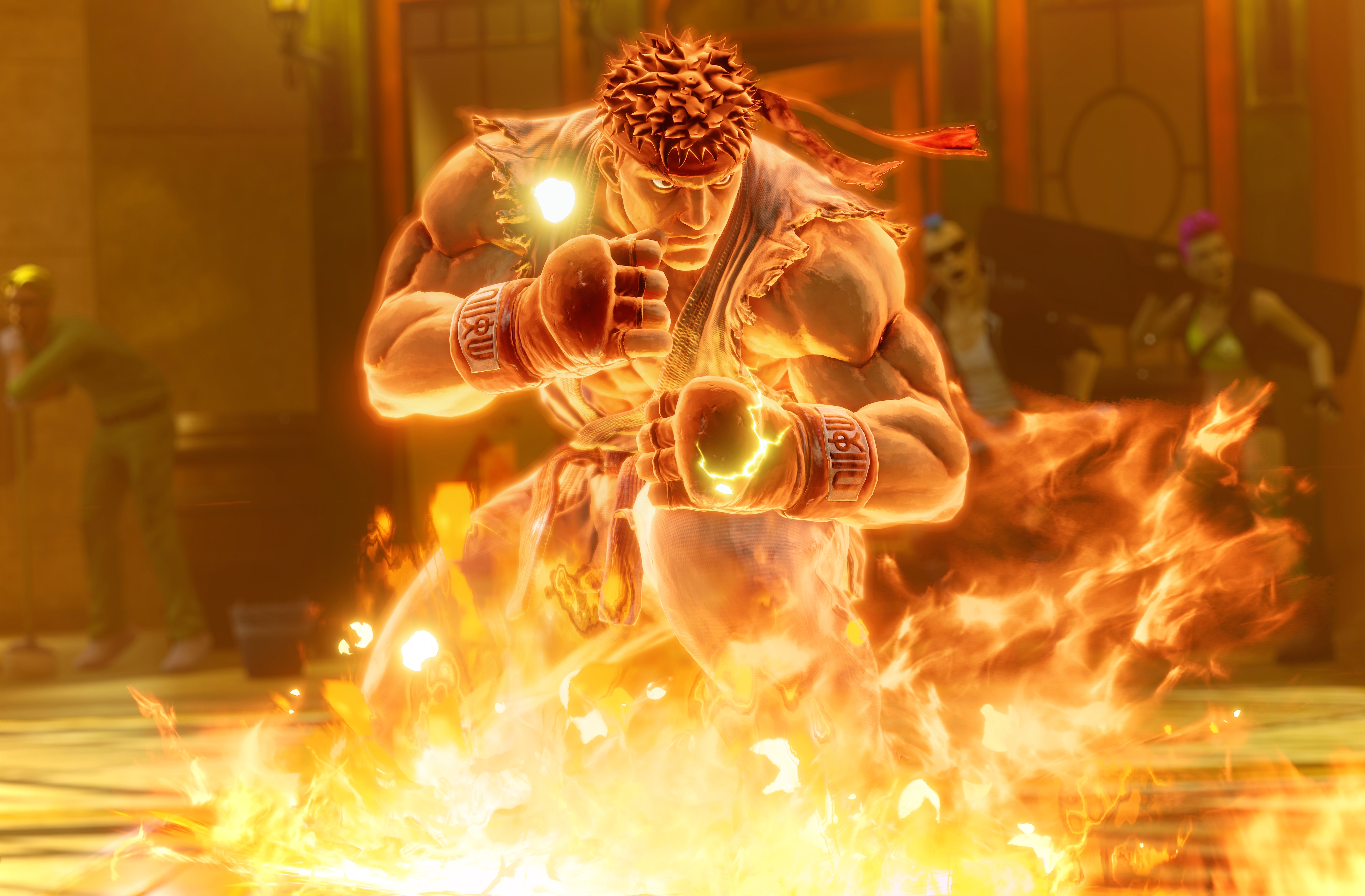 HD wallpaper, Ryu, 5K, Fire, Street Fighter