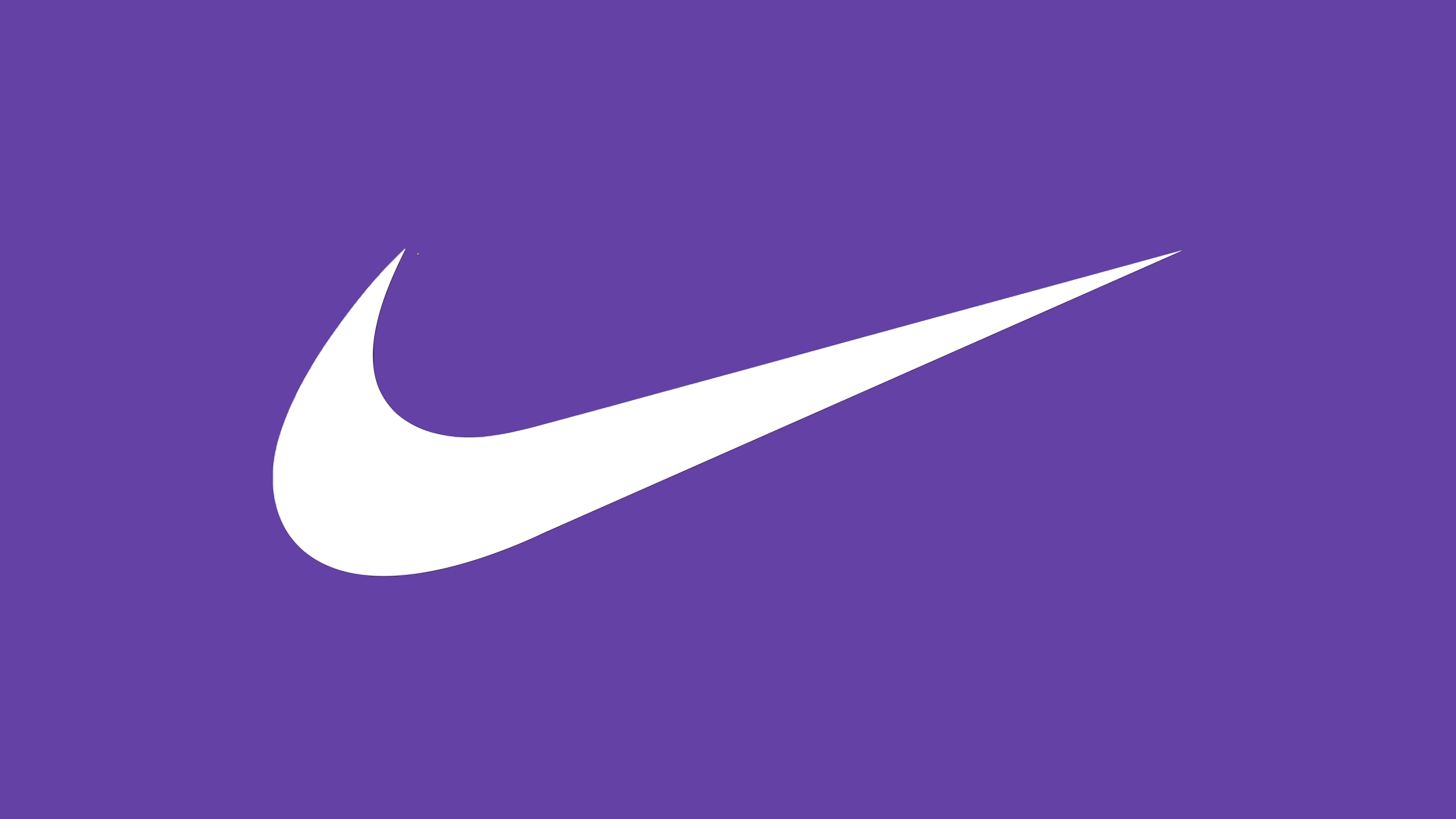 HD wallpaper, Simple, Purple Background, 5K, 8K, Nike