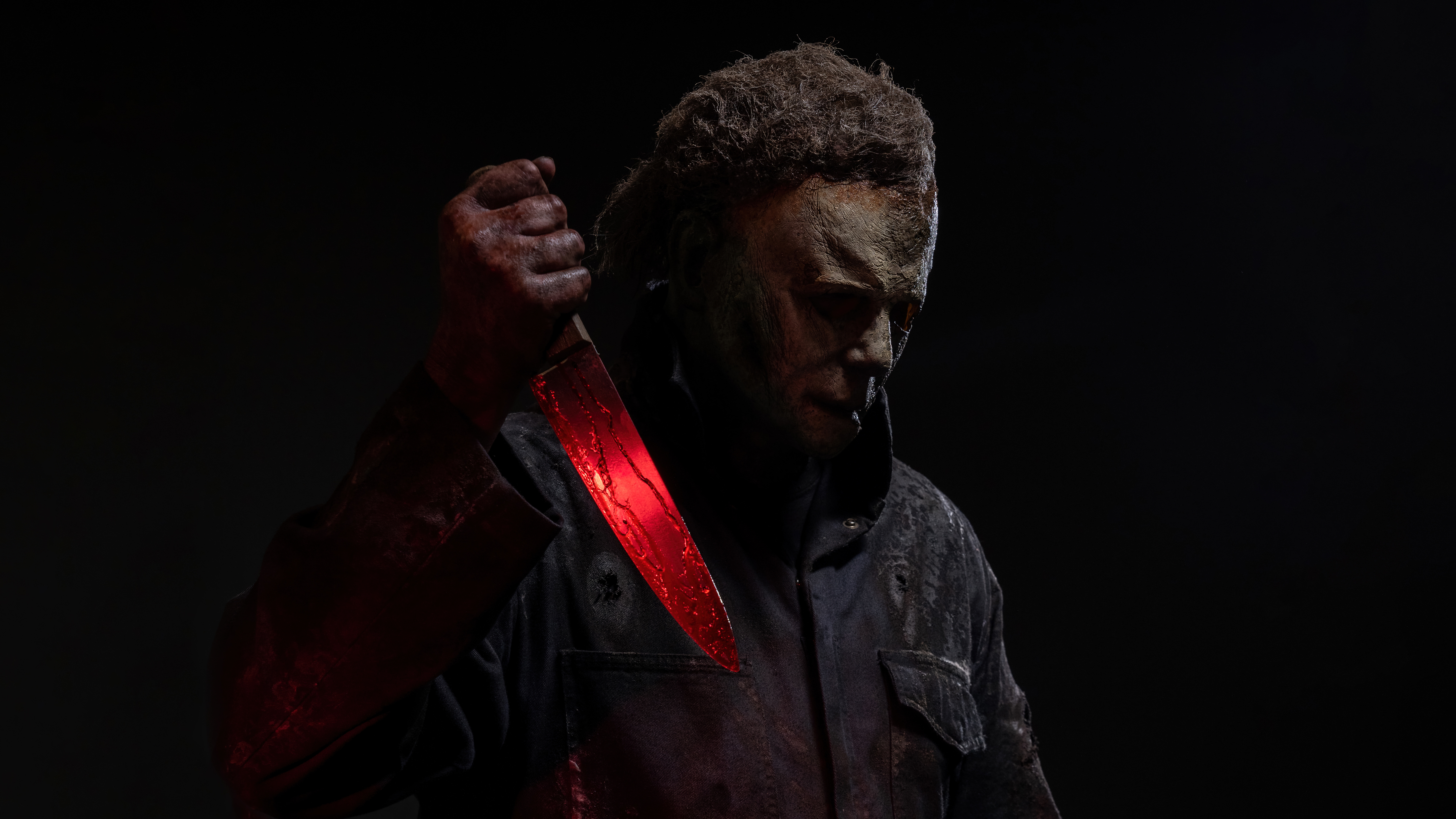 HD wallpaper, Michael Myers, 8K, Scary, Dark Background, Spooky, 5K, Halloween