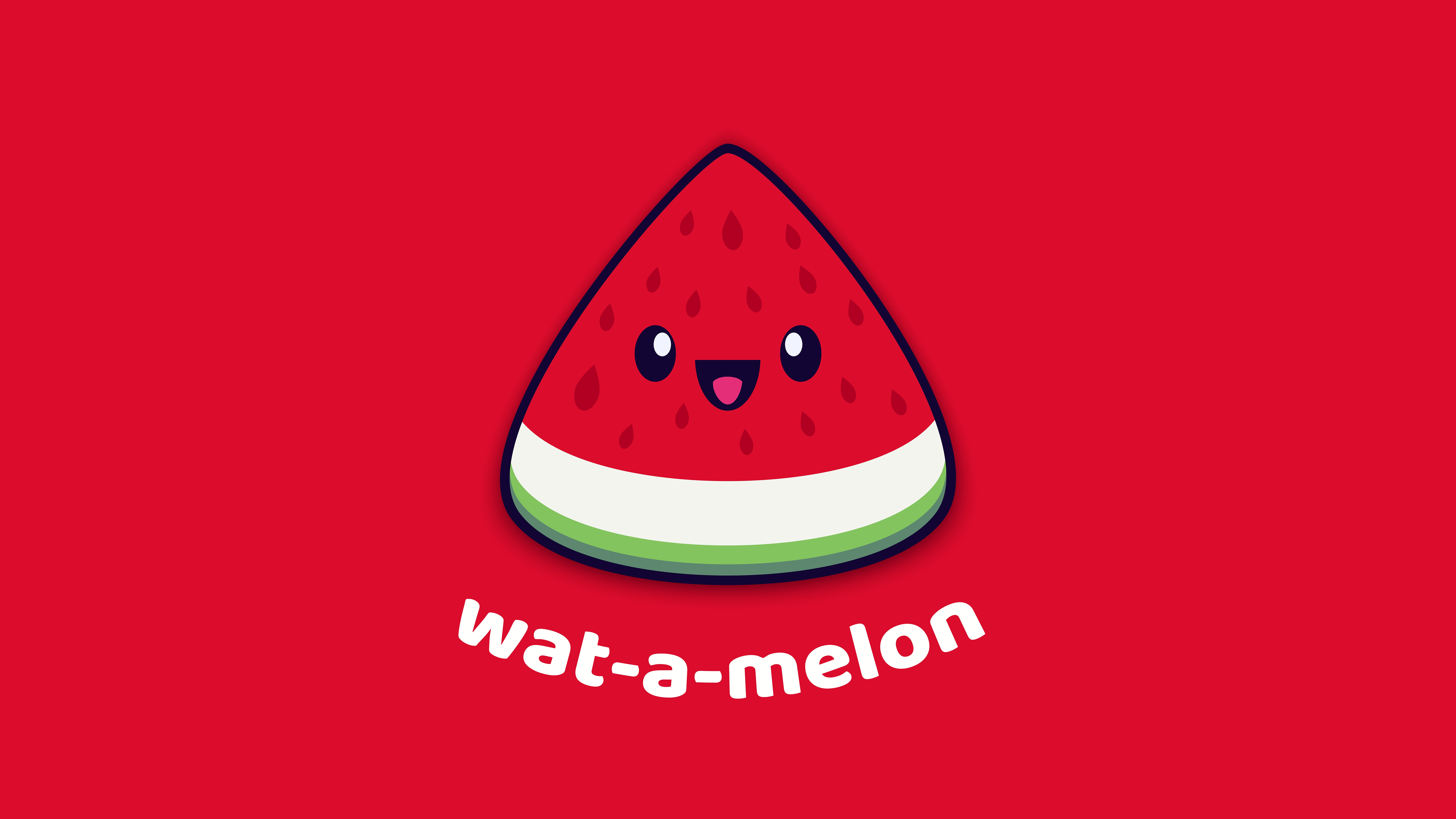 HD wallpaper, Simple, Slice, Kawaii Cartoon, 8K, Watermelon, Red Aesthetic, 5K