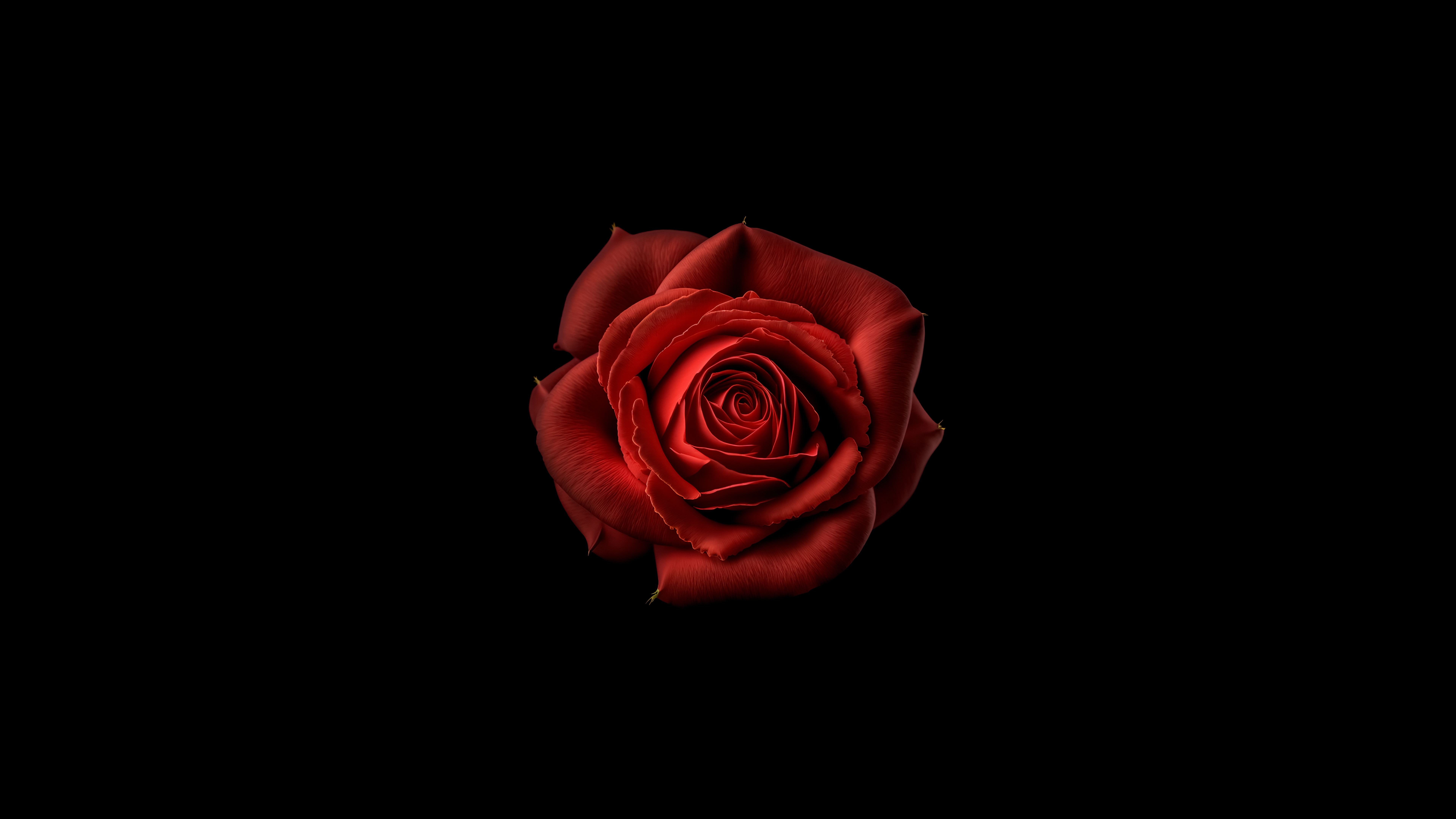 HD wallpaper, Black Background, Red Flower, 8K, Red Rose, 5K