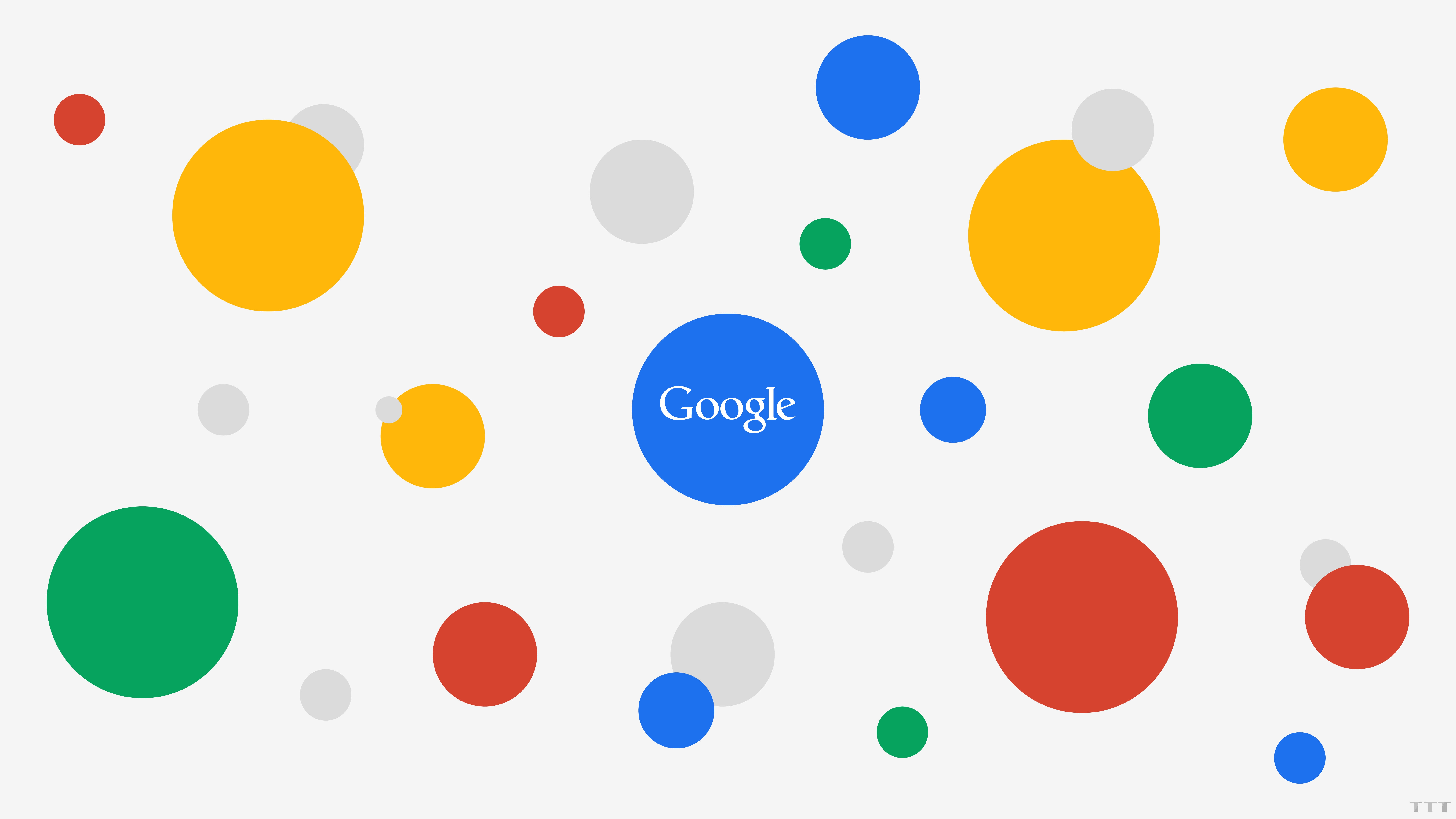 HD wallpaper, 8K, Google, Multicolor, Colorful, White Background, Circles, 5K