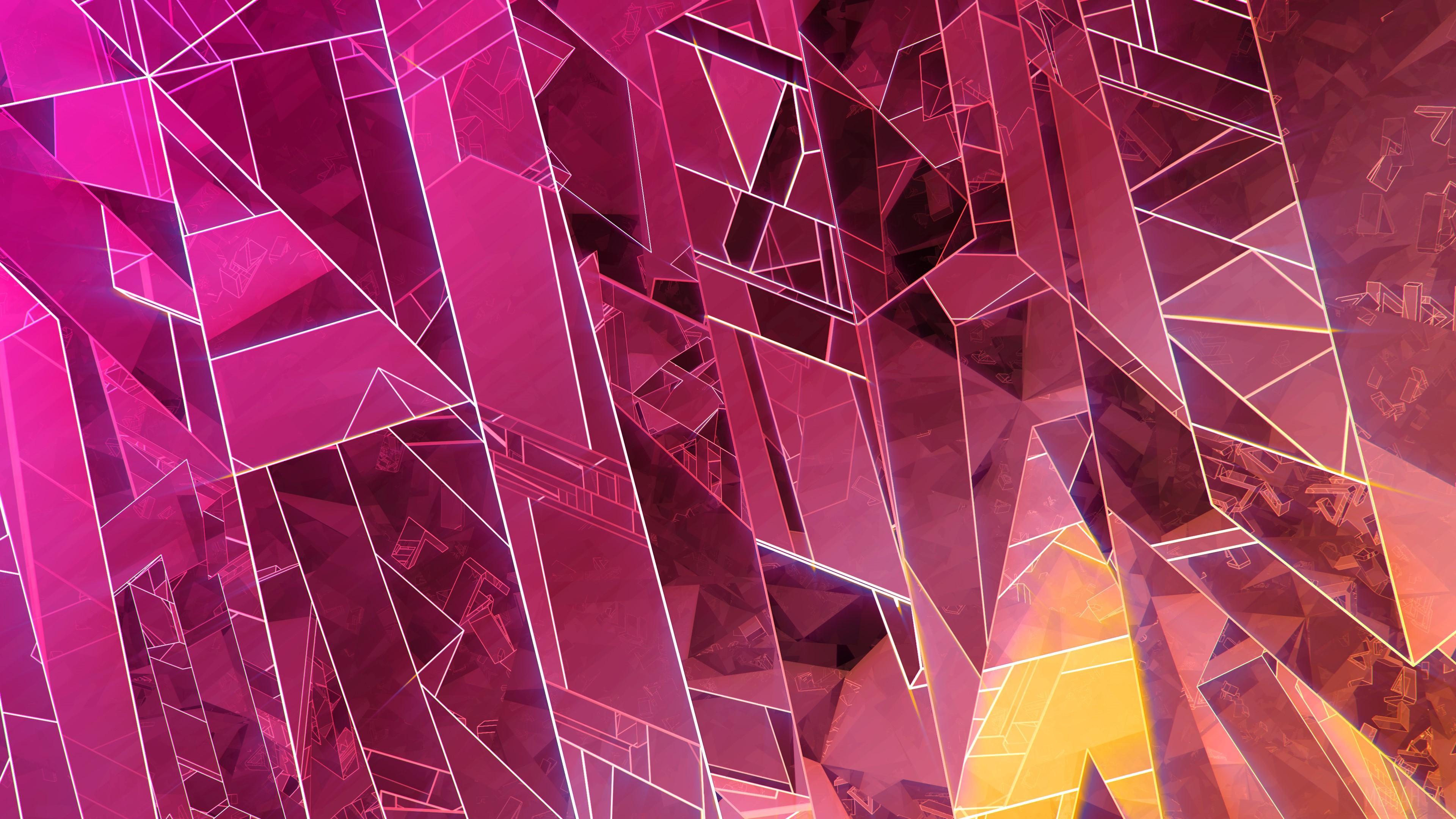 HD wallpaper, Abstract Crystal 4K