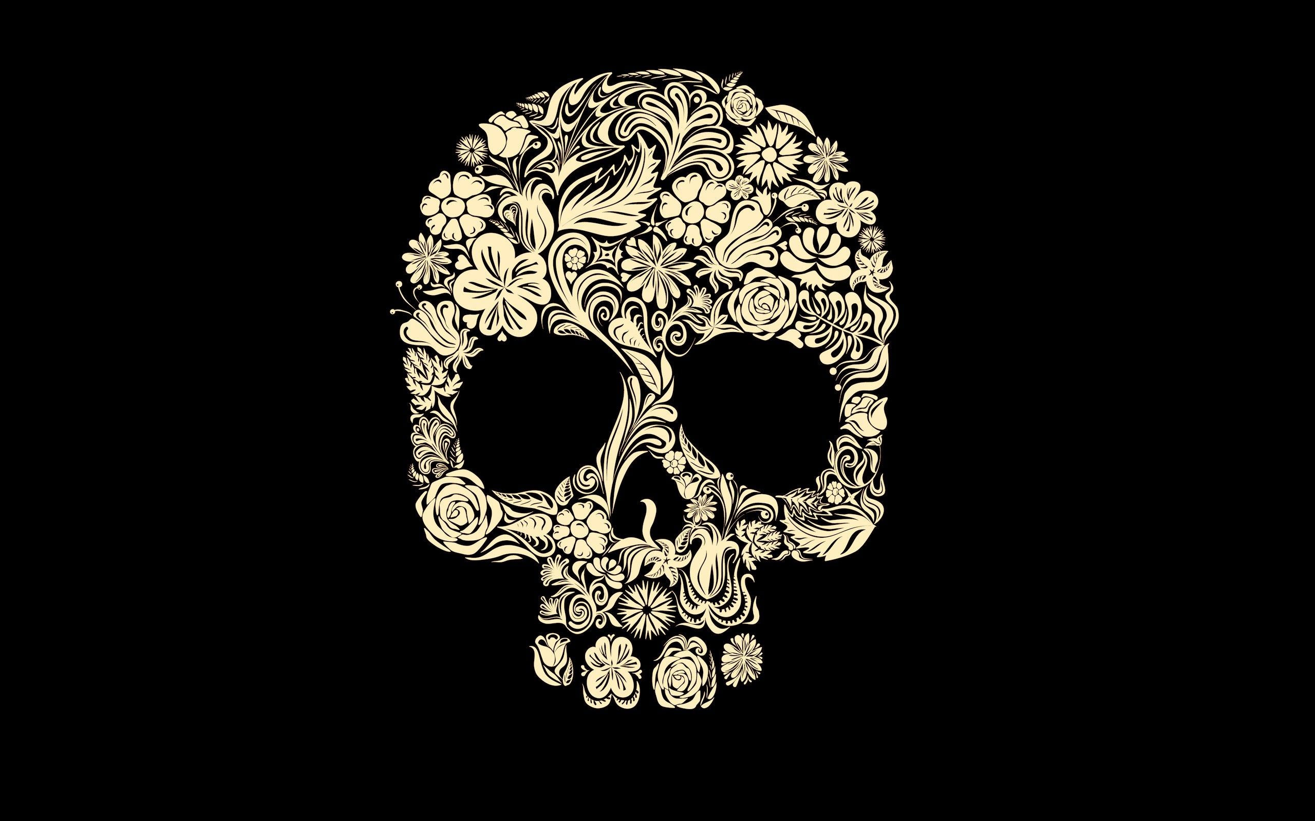 HD wallpaper, Backgrounds, Abstract, Skull