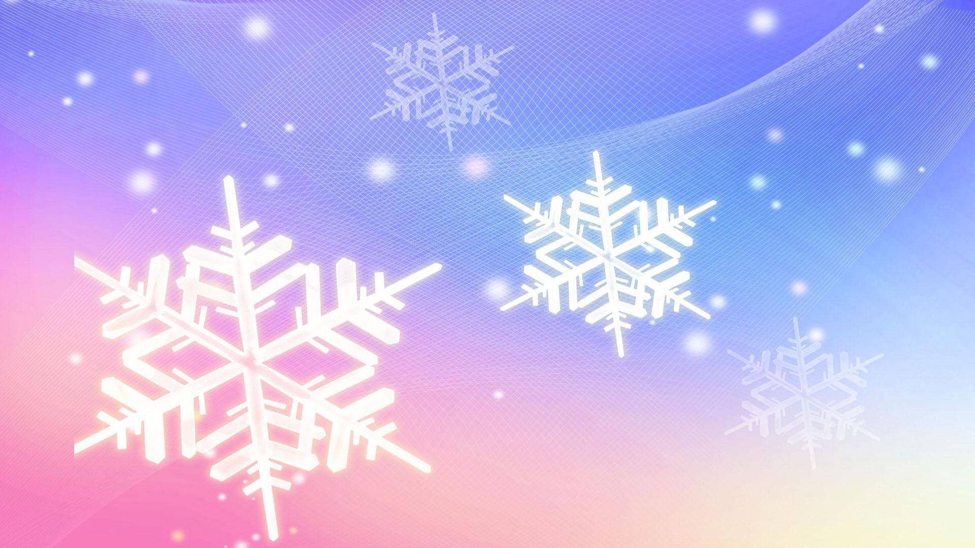 HD wallpaper, Abstract, Snowflakes