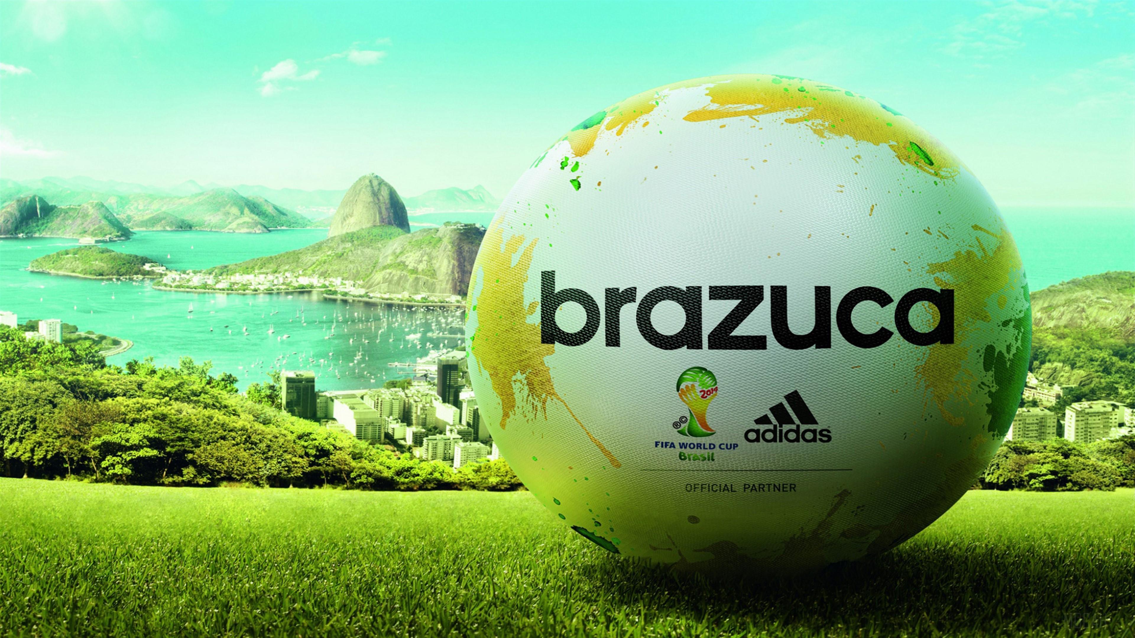 HD wallpaper, Adidas Brazuca Match Ball Fifa World Cup 2014 4K