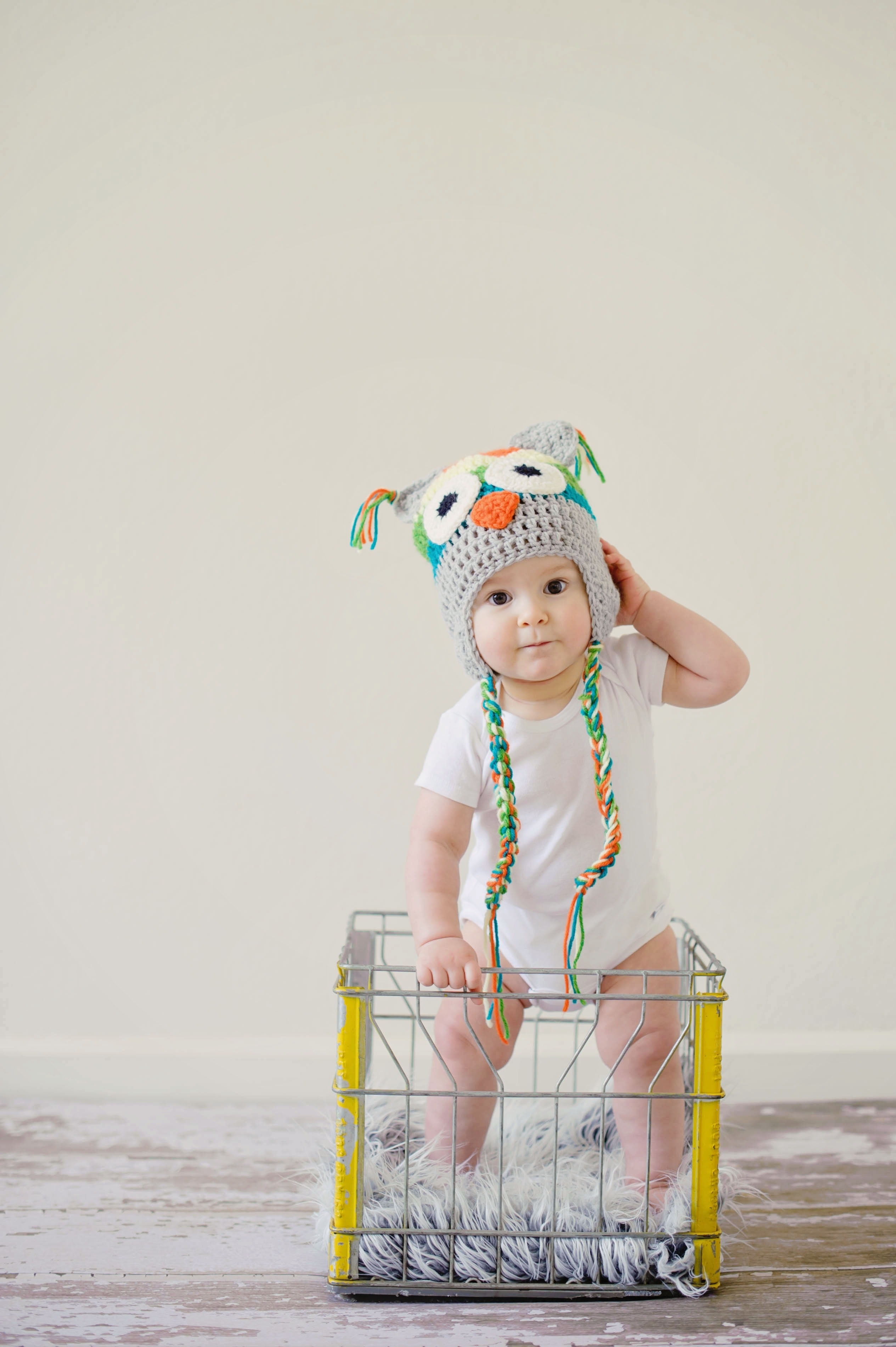 HD wallpaper, Crochet Hat, Cute Kid, Adorable, Cute Boy, Basket, Toddler