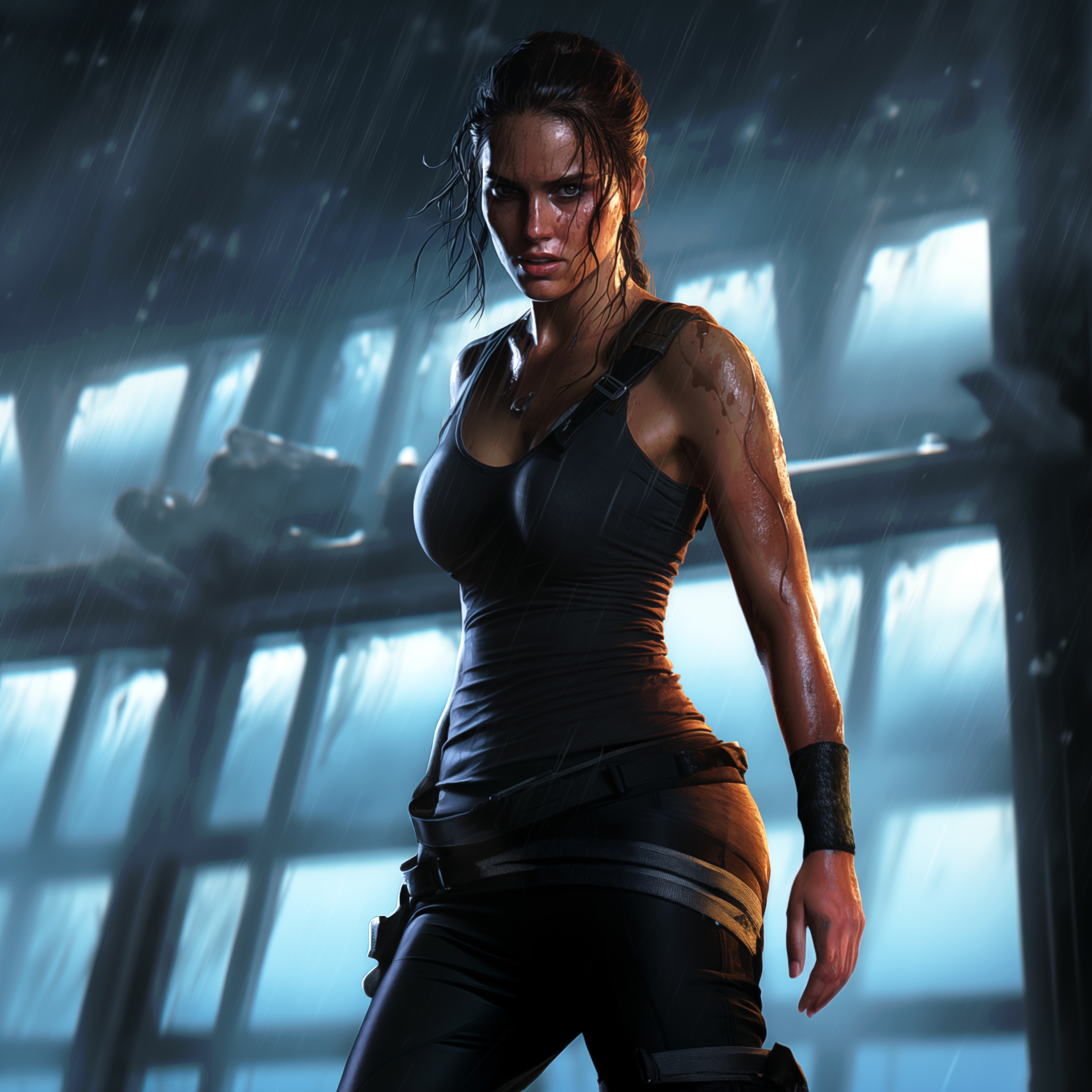 HD wallpaper, Tomb Raider, Ai Art, Lara Croft