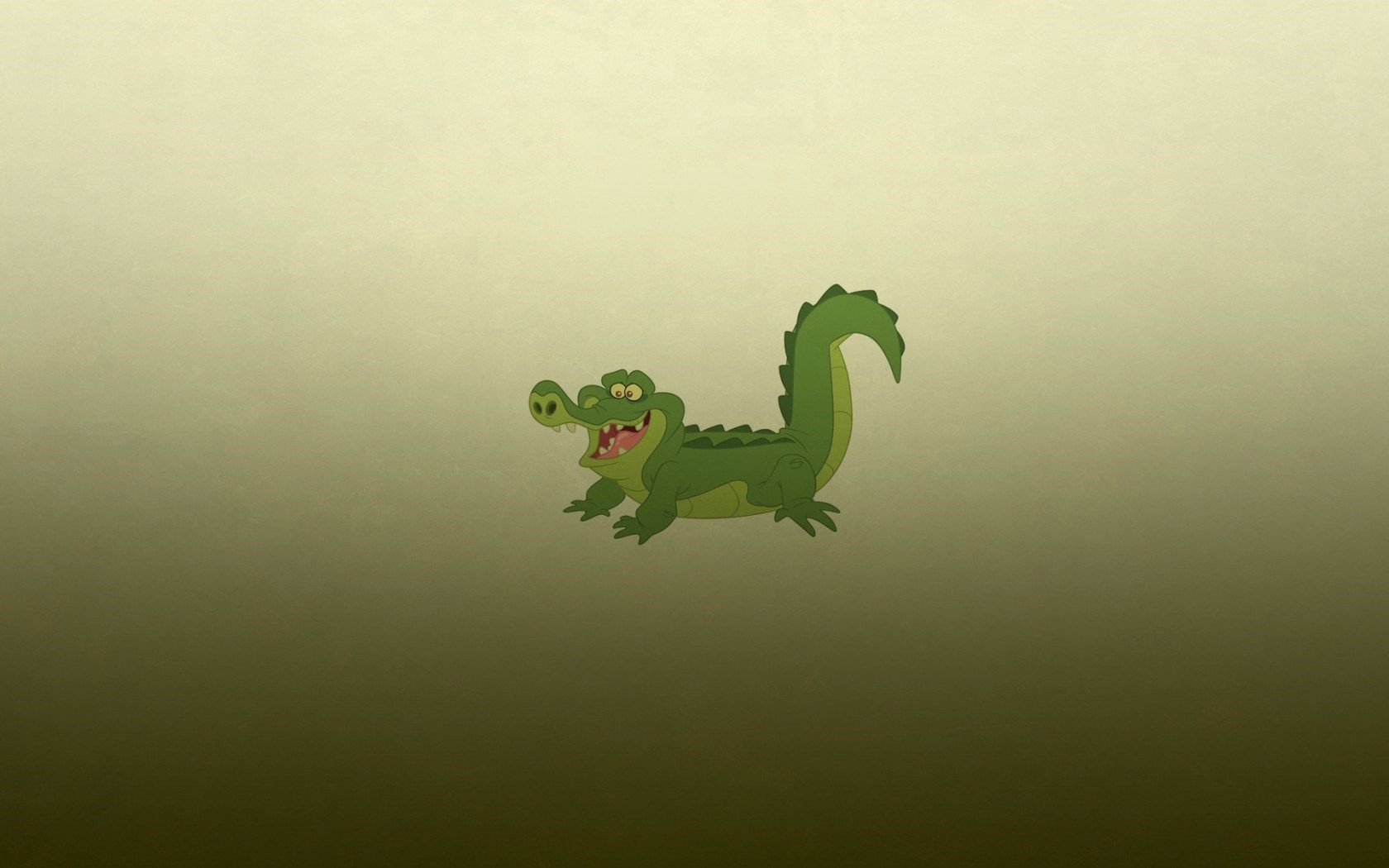 HD wallpaper, Cartoon, Green, Alligator, Minimalism, Crocodile