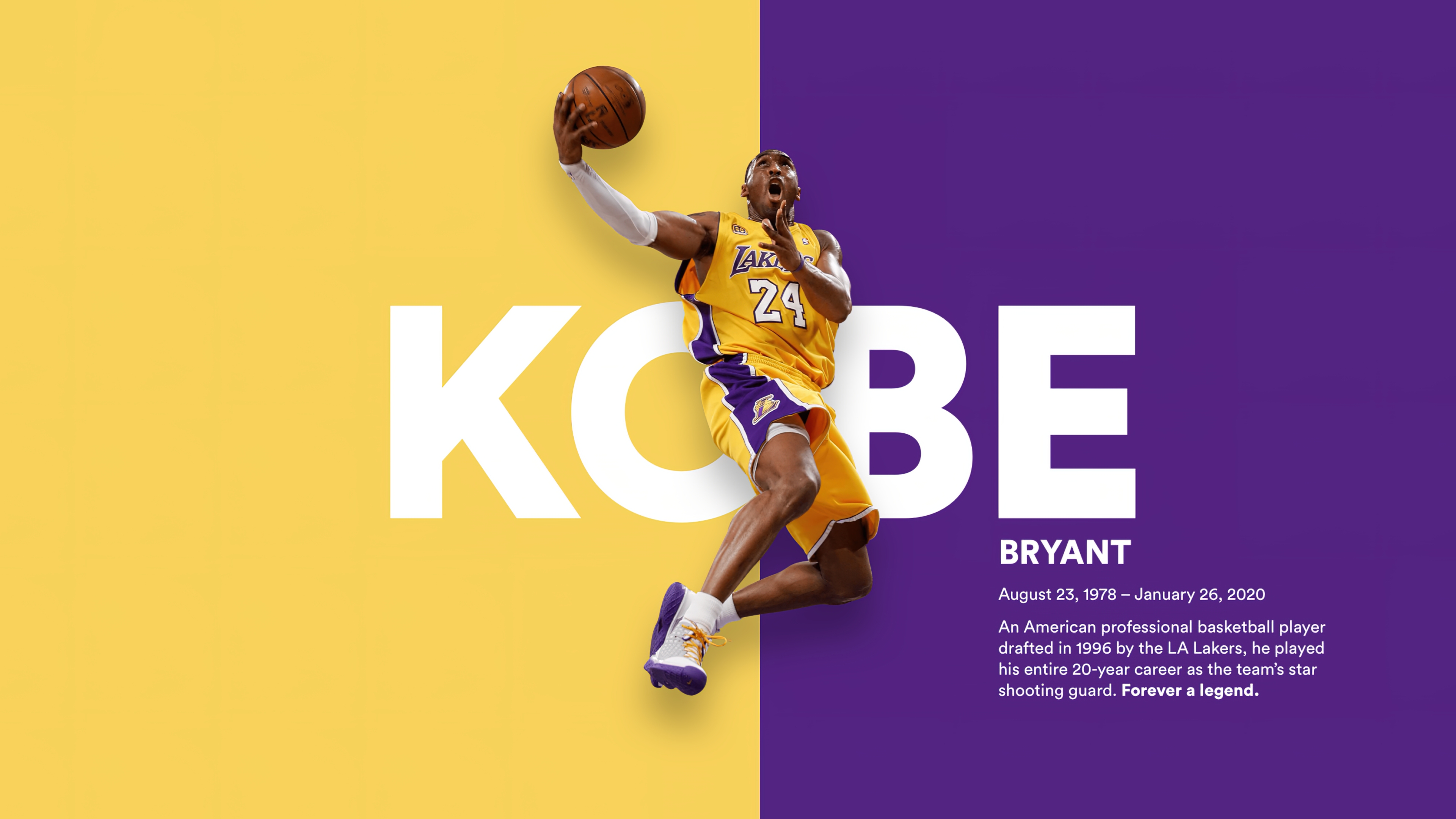 HD wallpaper, American Basketball Player, Los Angeles Lakers, Kobe Bryant, Tribute