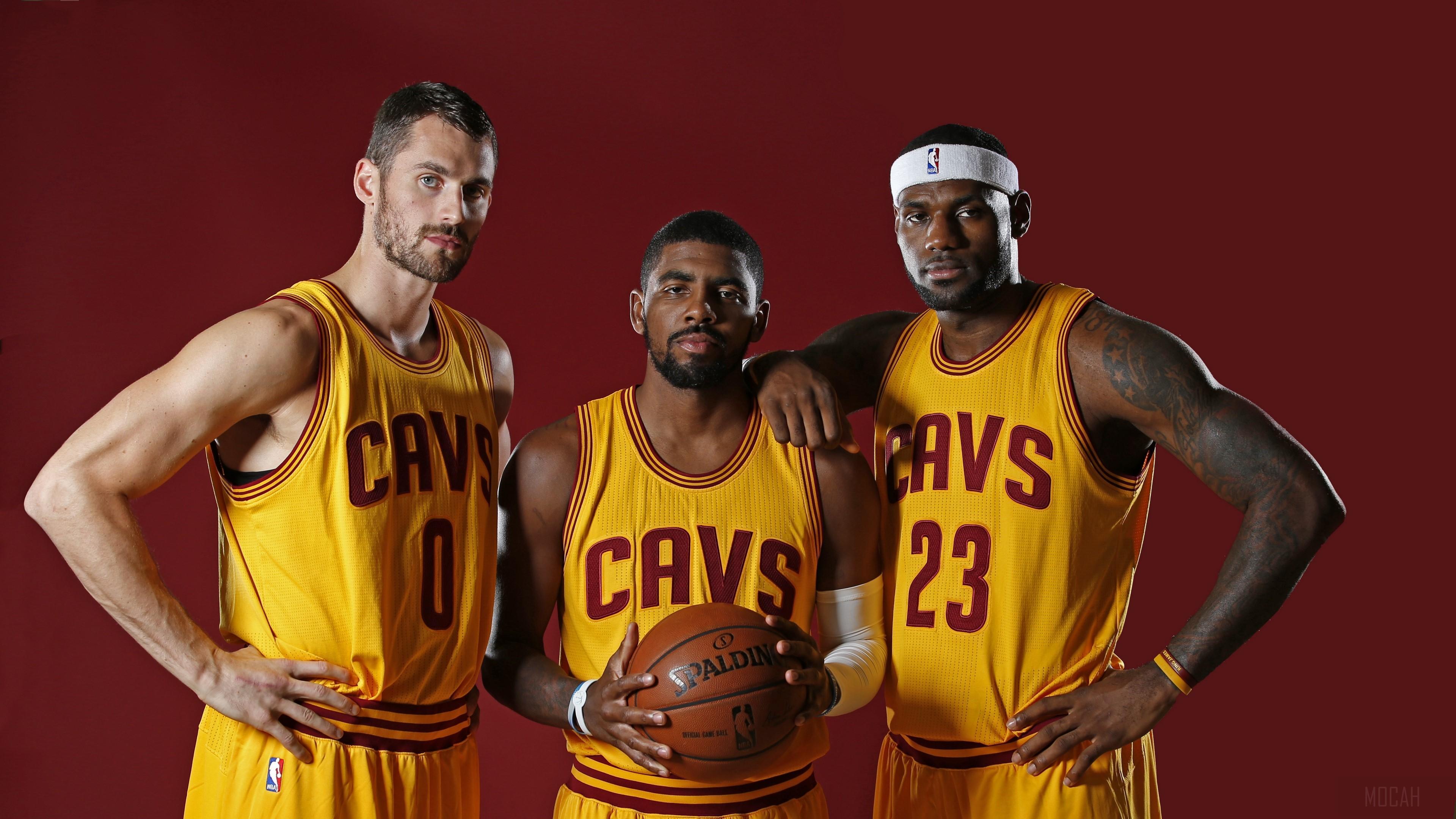 HD wallpaper, Kevin Love, Kyrie Irving, Anderson Varejao 4K, Cleveland Cavaliers