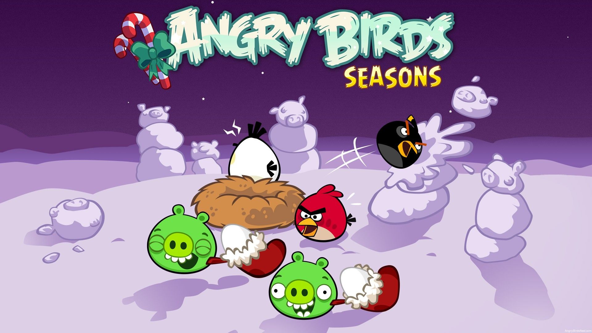 HD wallpaper, Angry, Birds, Seasons