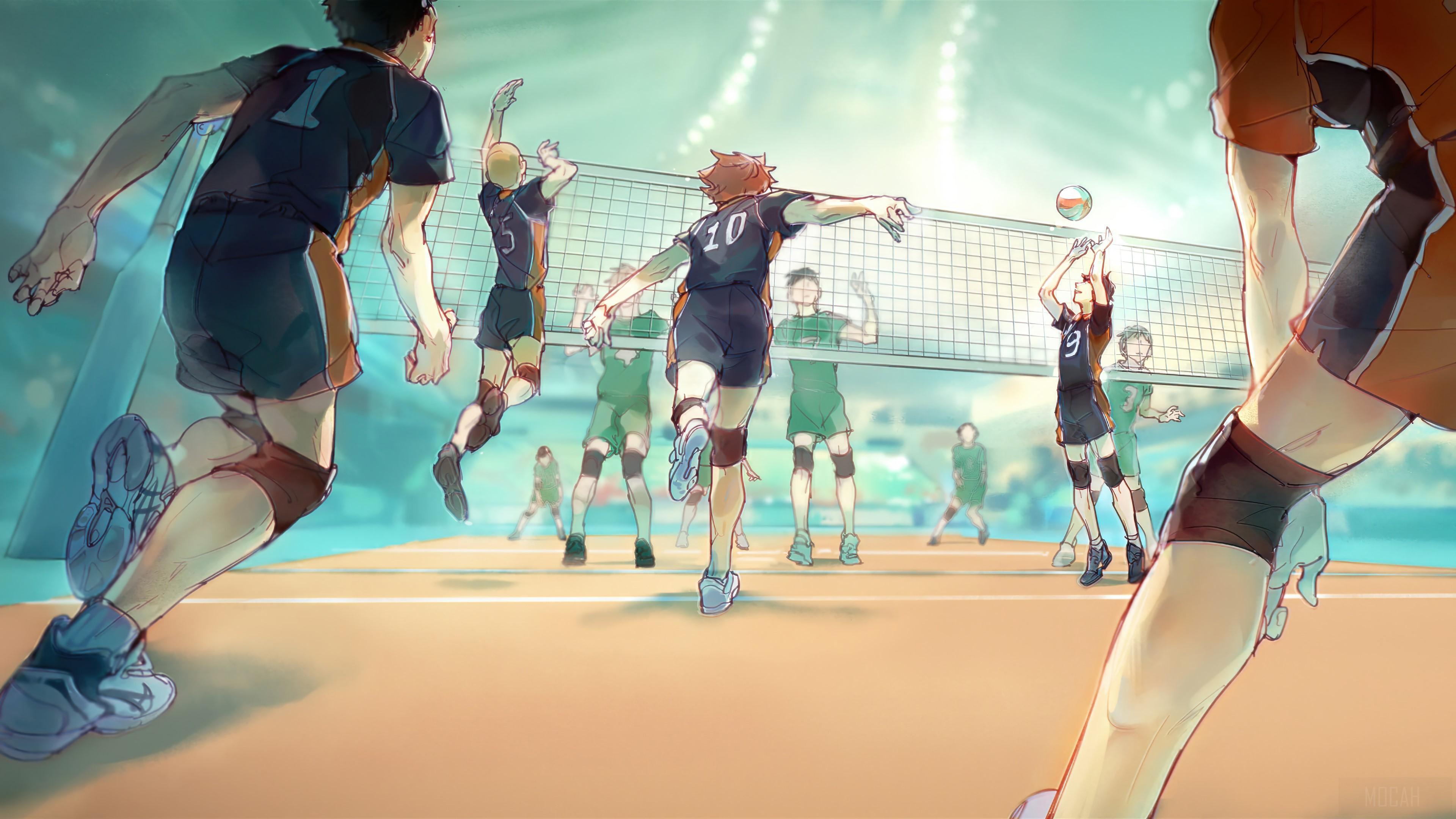 HD wallpaper, Haikyuu, Anime, Team, Volleyball 4K, Karasuno