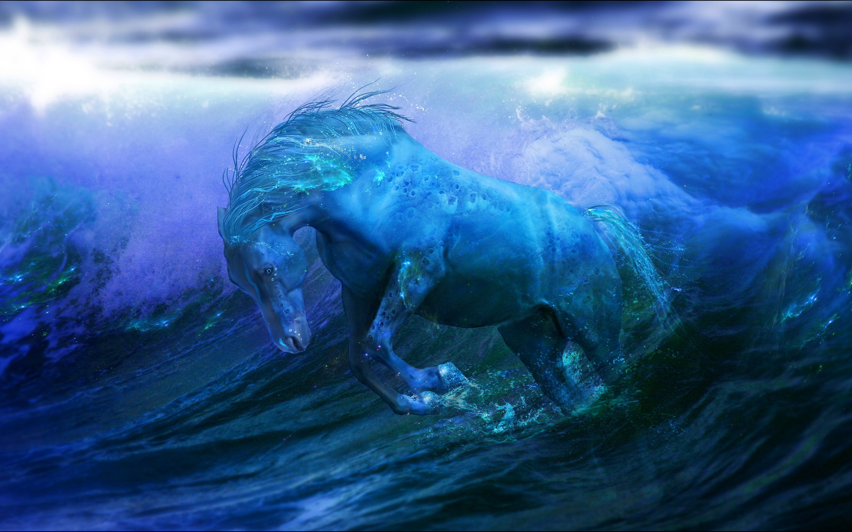 HD wallpaper, Aqua, Horse